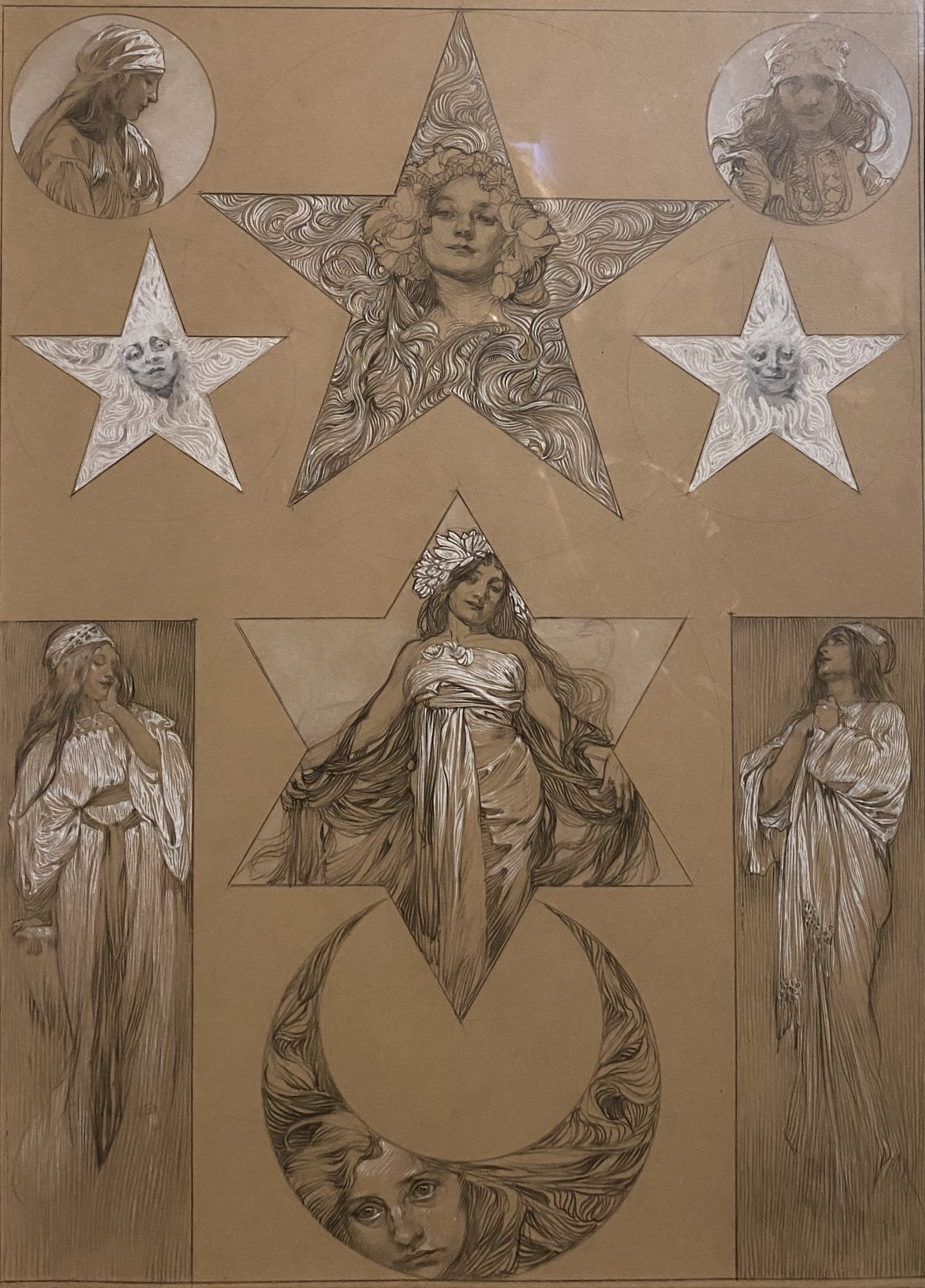 Alphonse Mucha
Final Drawing for Plate 27 from Figures Décoratives
Museo degli Innocenti