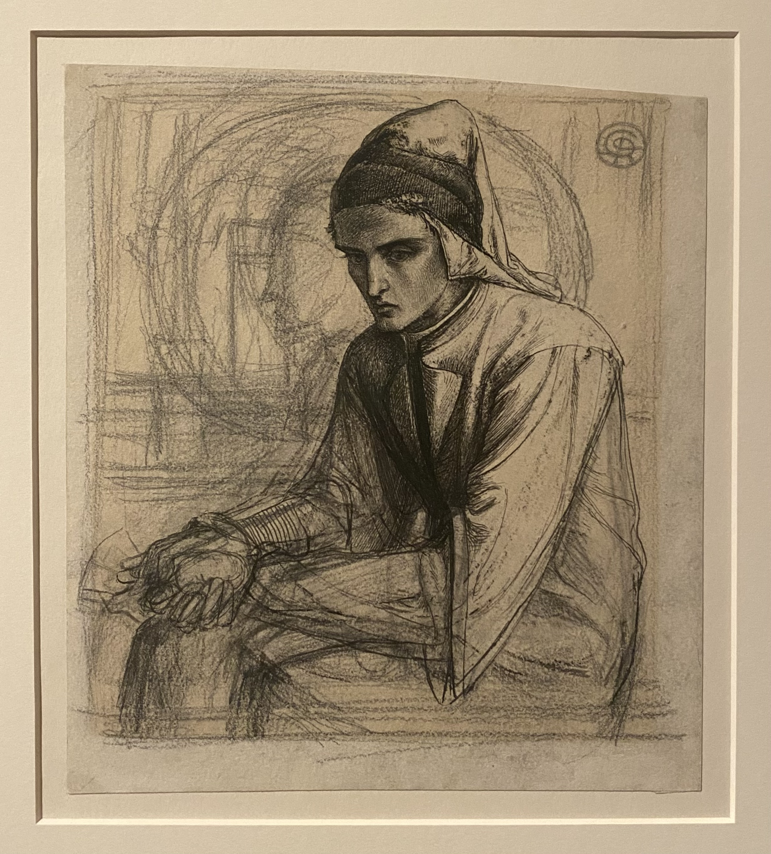 Dante Gabriel Rossetti
Dante in Meditation Holding a Pomegranate
San Domenico Museum, Forlì