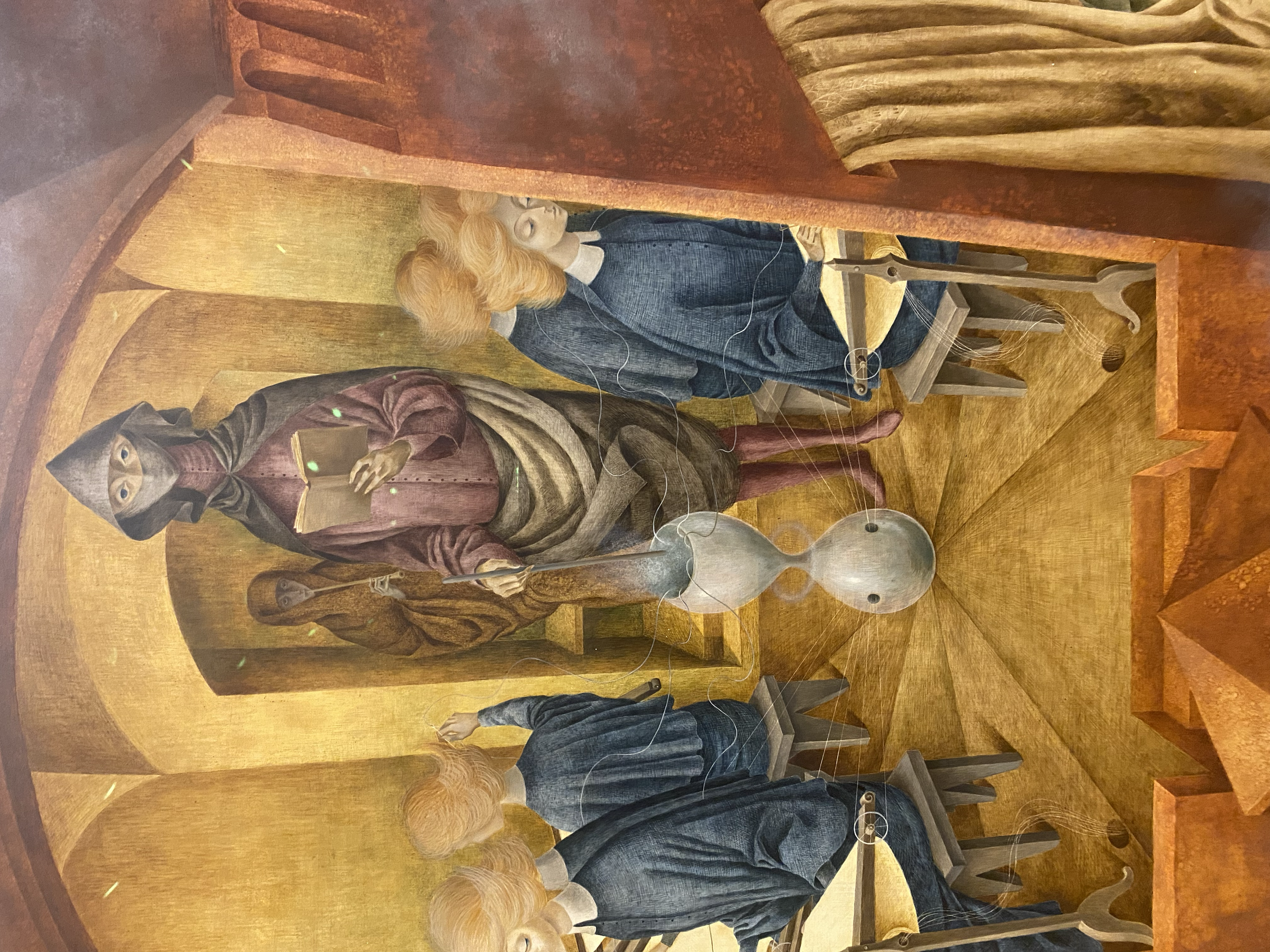 Remedios Varo
Bordado del manto de la tierra, Embroidering the Earth's mantle (detail)
Art Institute of Chicago