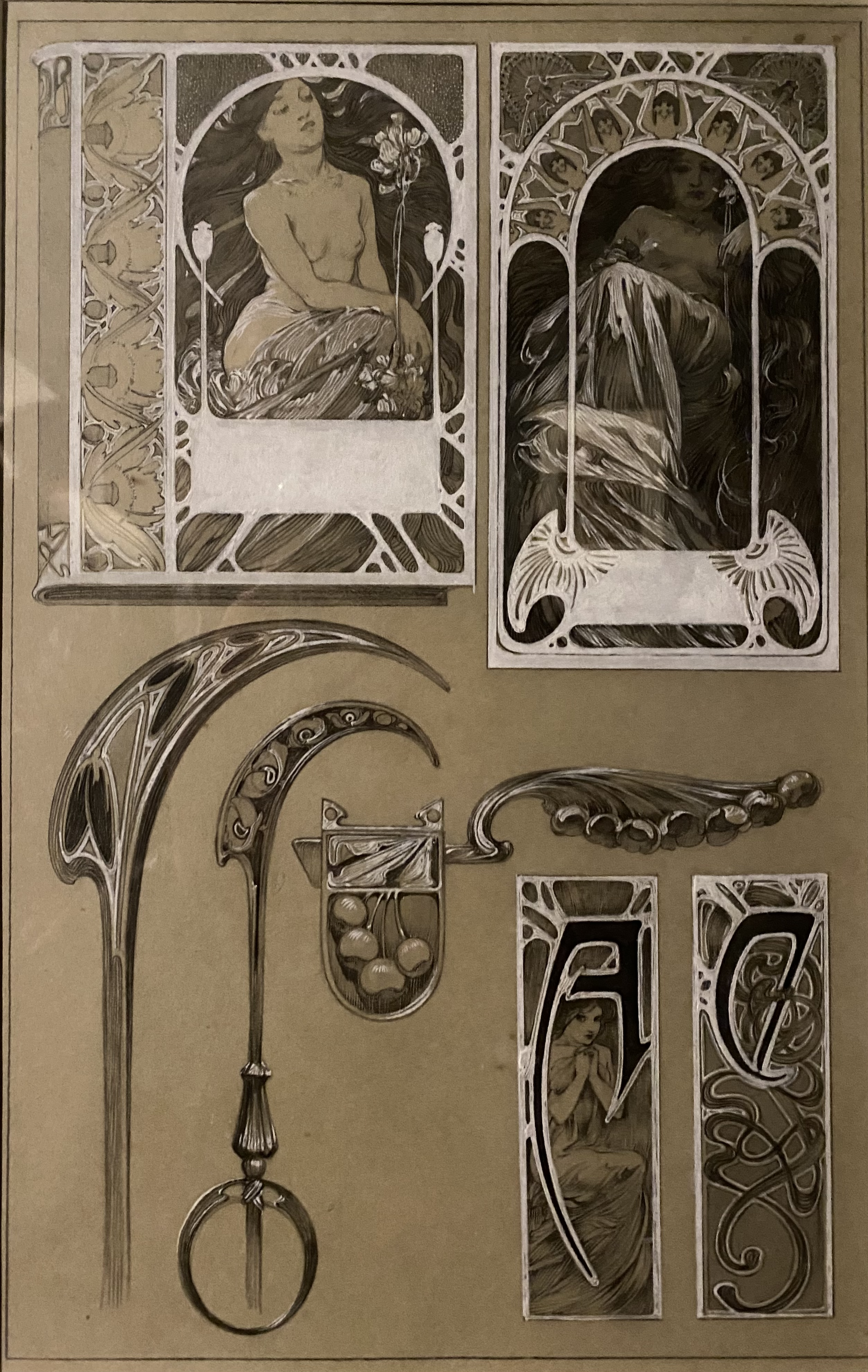 Alphonse Mucha
Final Drawing for Plate 43 from Documents Décoratifs
Museo degli Innocenti