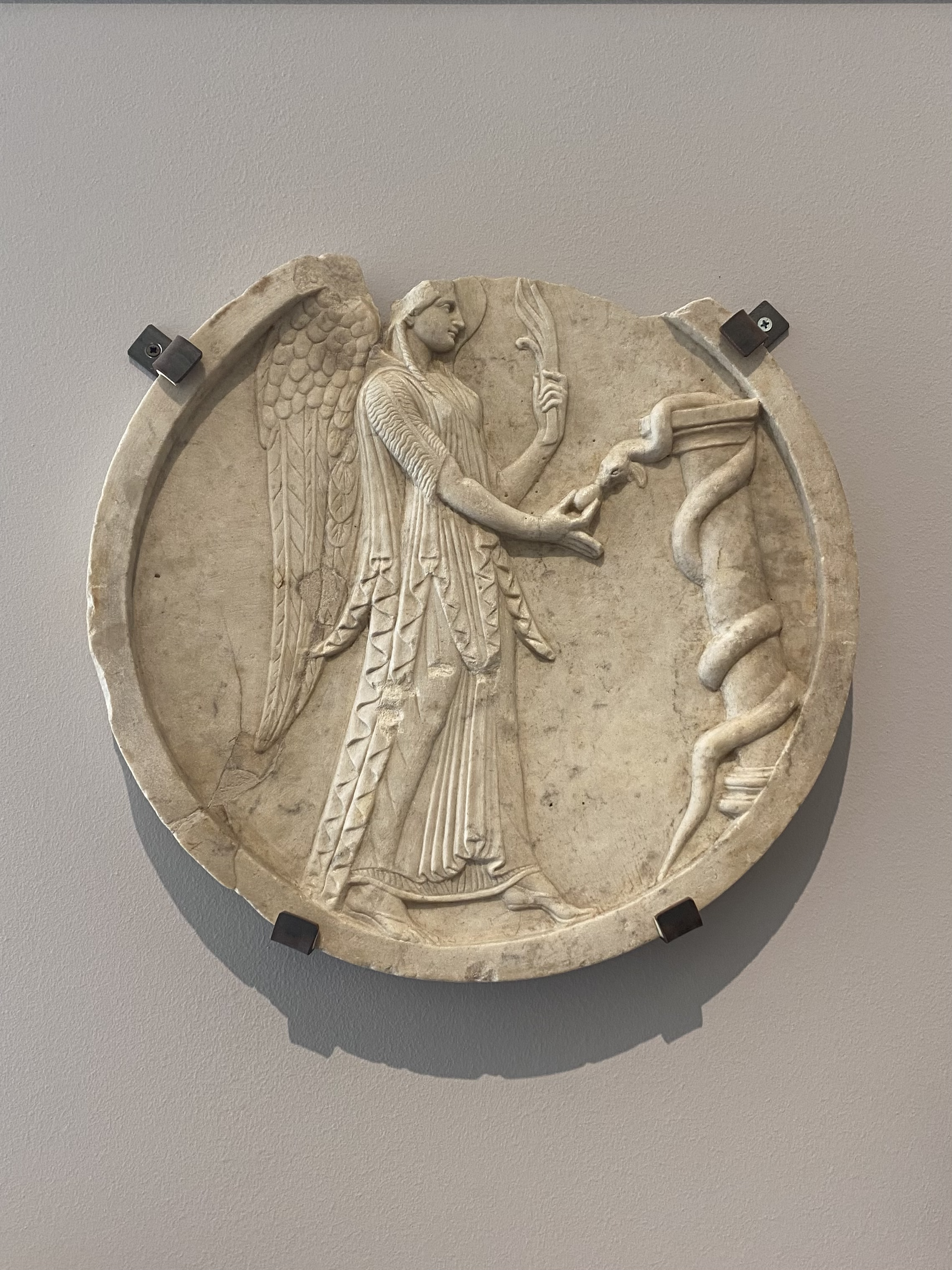 Pompeii
Circular plaque showing a winged Victory
National Archaeological Museum of Naples