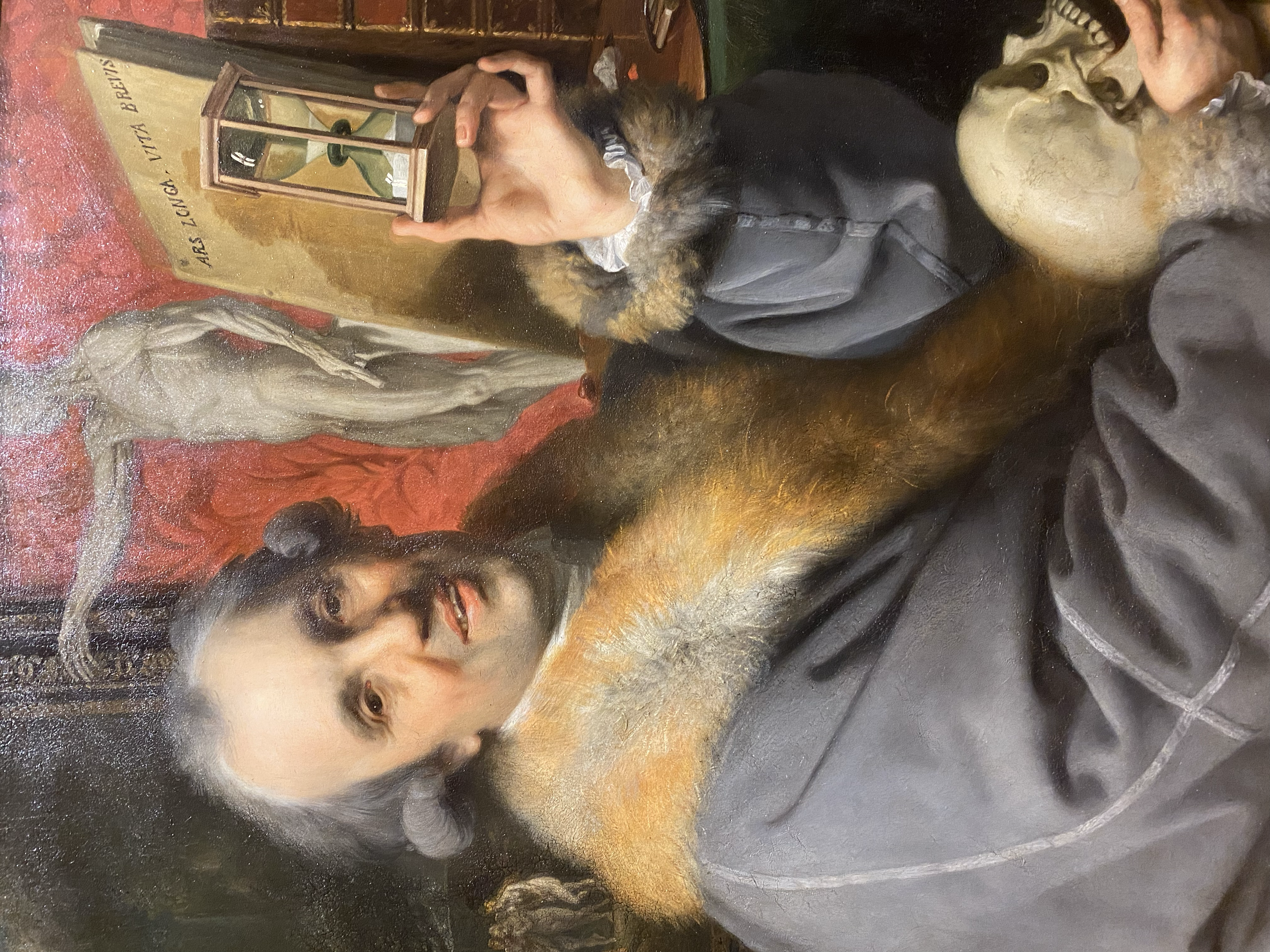 Johan Zoffany
Self-portrait with Hourglass and Skull (detail)
Uffizi