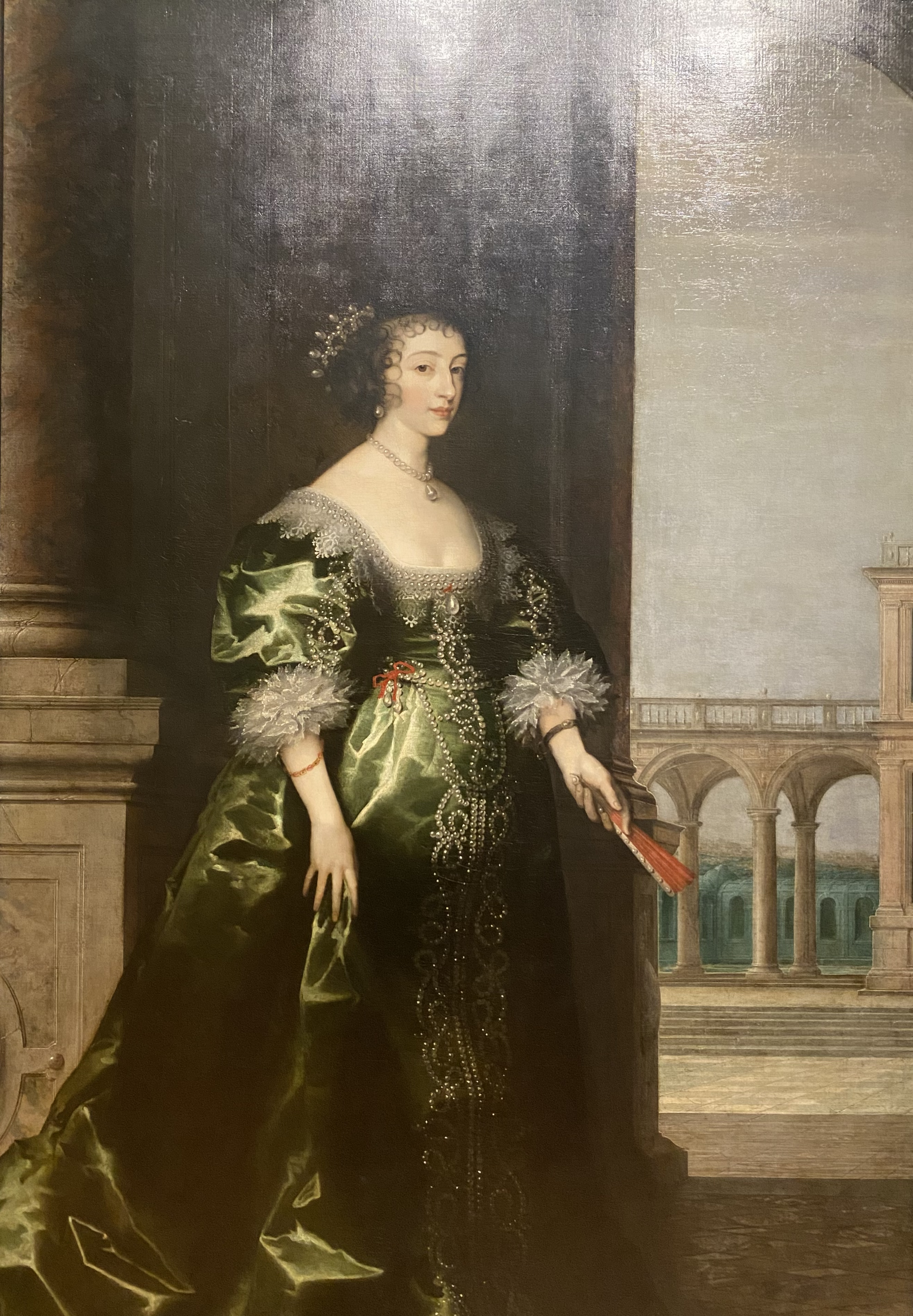 Unknown Artist with a background by Hendrik van Steenwyck
Henrietta Maria
National Portrait Gallery