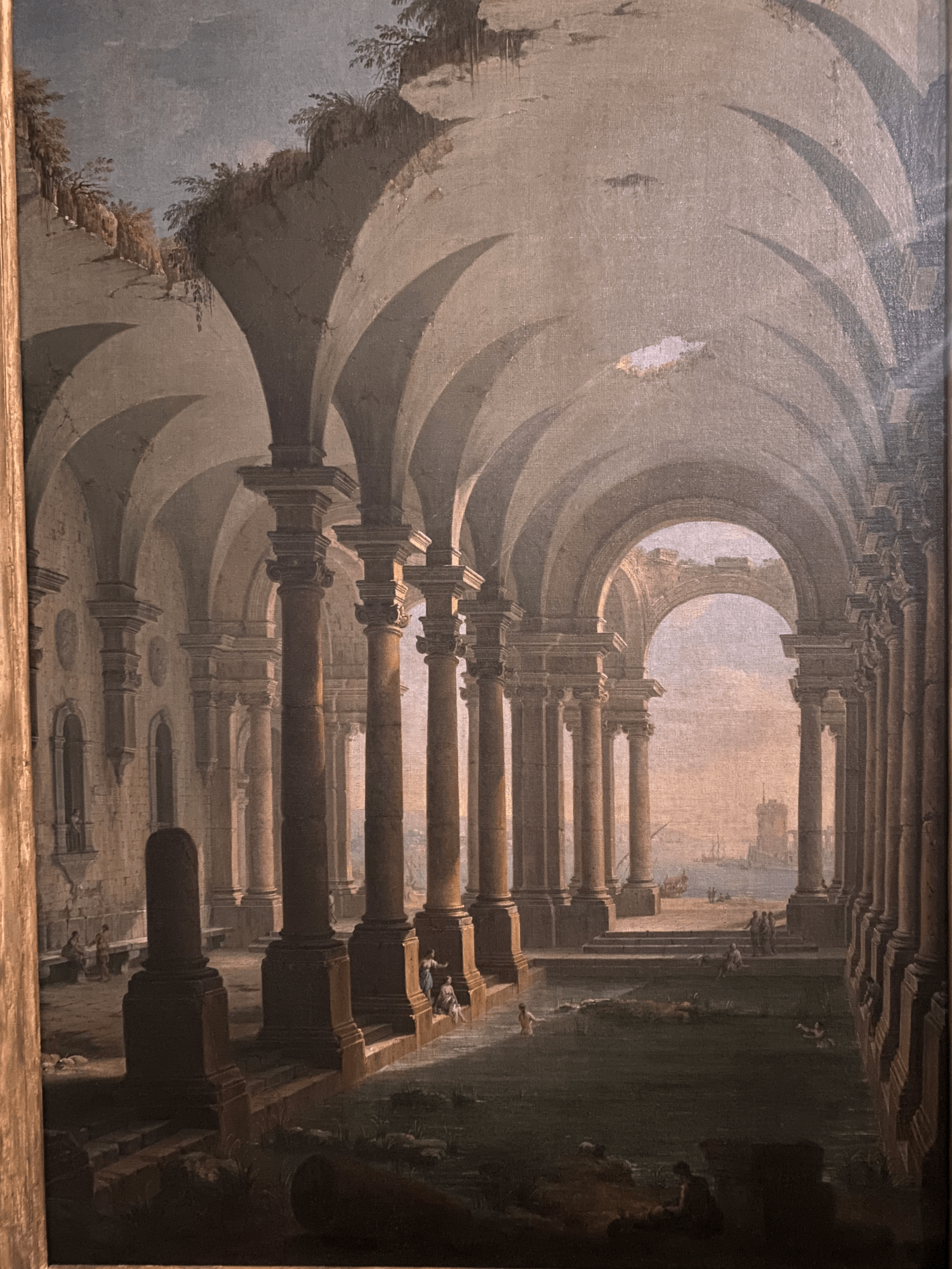 Perspective of ancient thermal baths by Antonio Joli