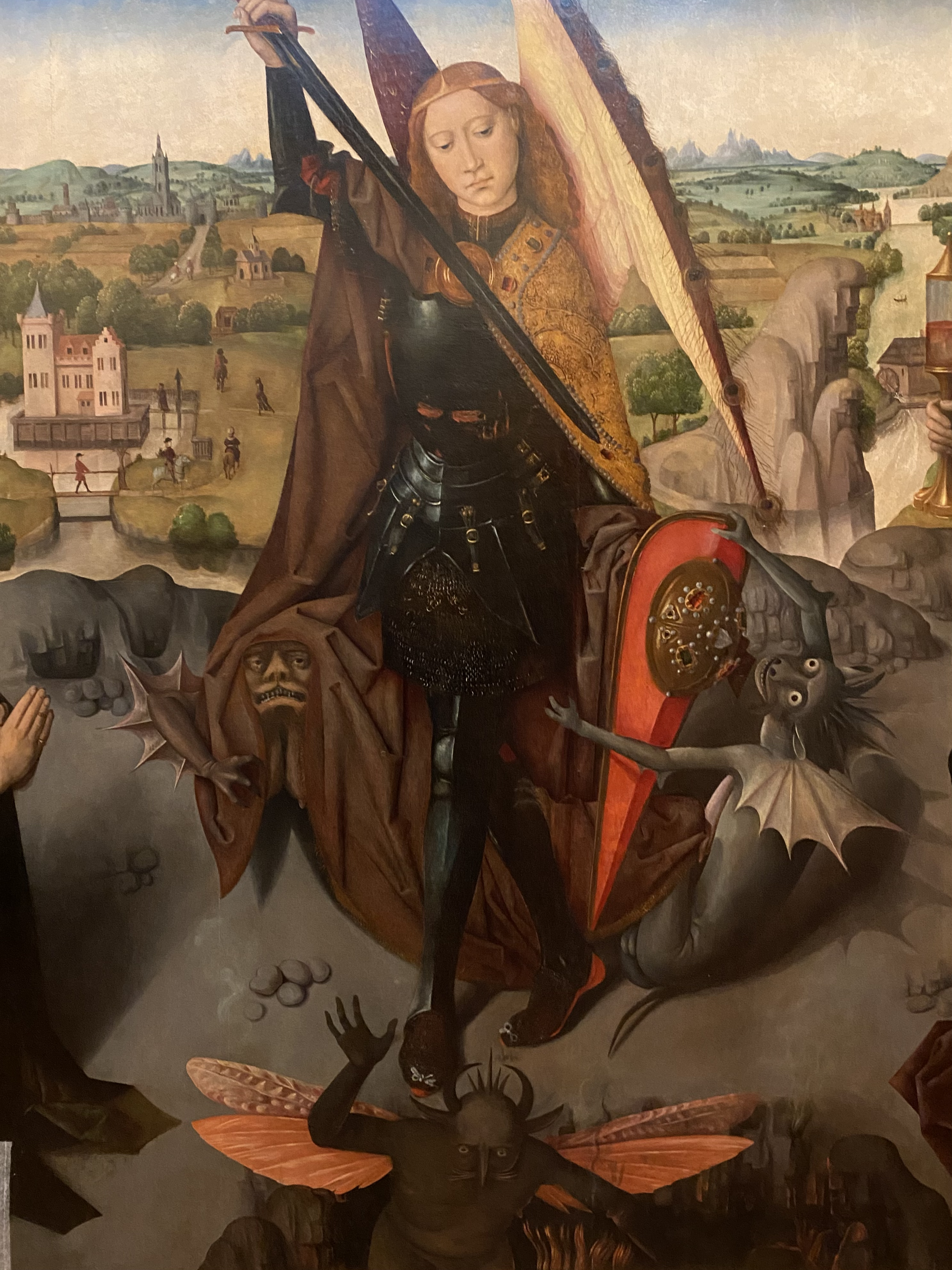 Unknown Artist
Archangel Michael with Saints Jerome and James of the Marches and Two Donors
Capodimonte