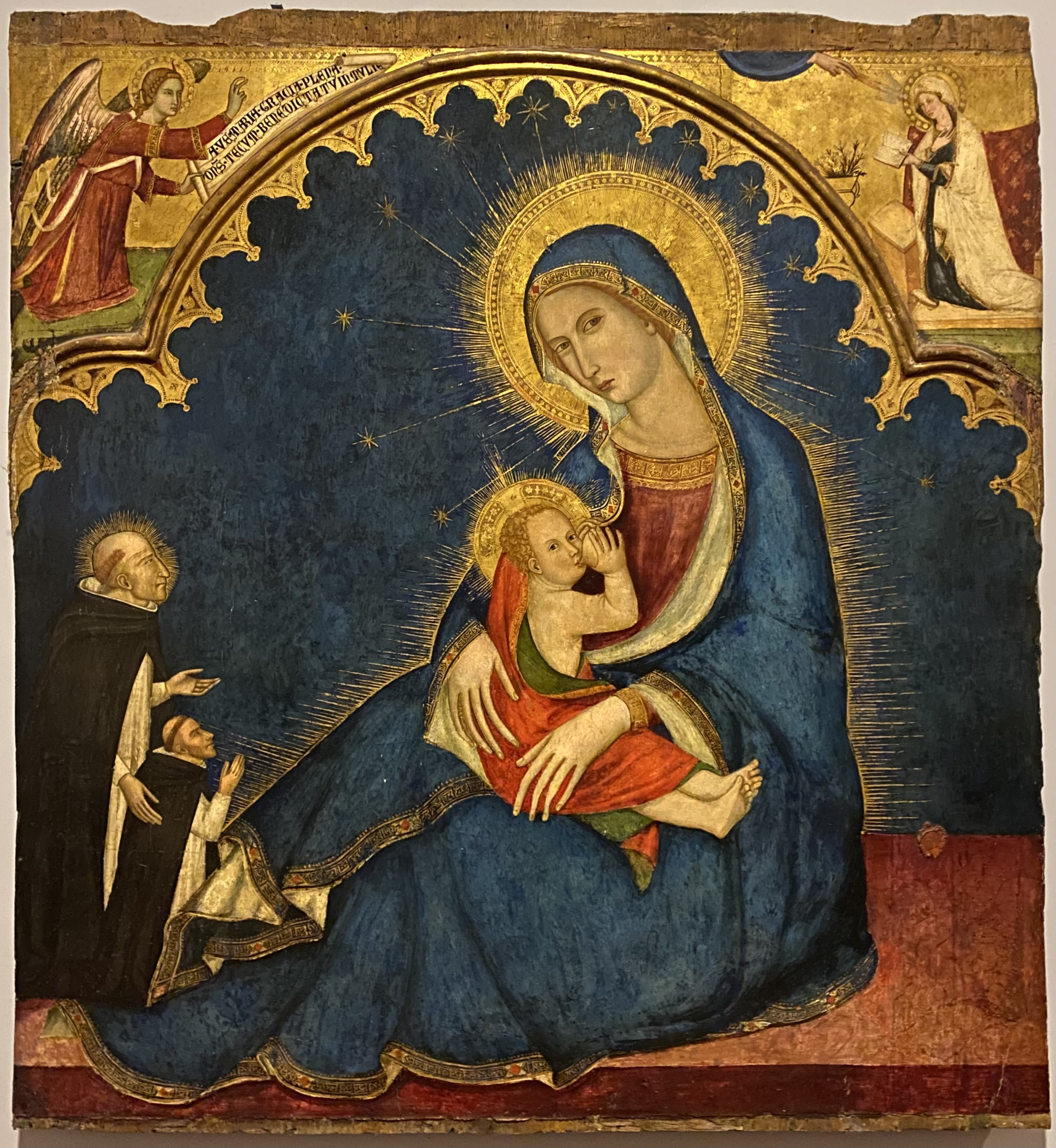 Maestro delle Tempere Francescane
Madonna of Humility with saint Dominic and a donor
Capodimonte