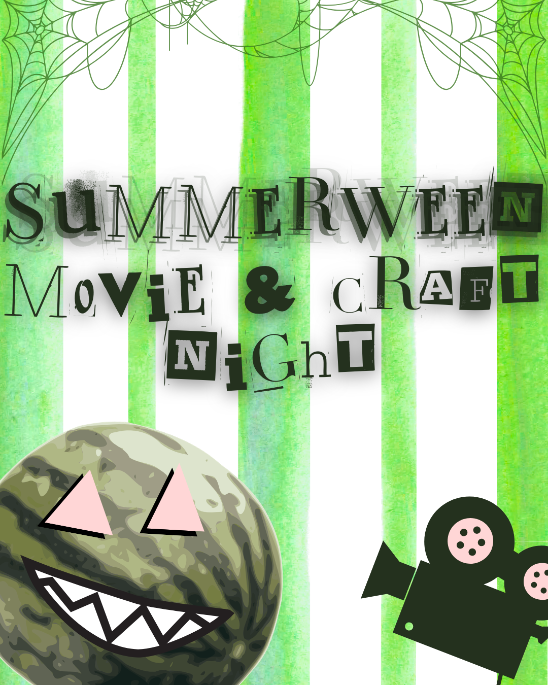 Summerween movie and craft night