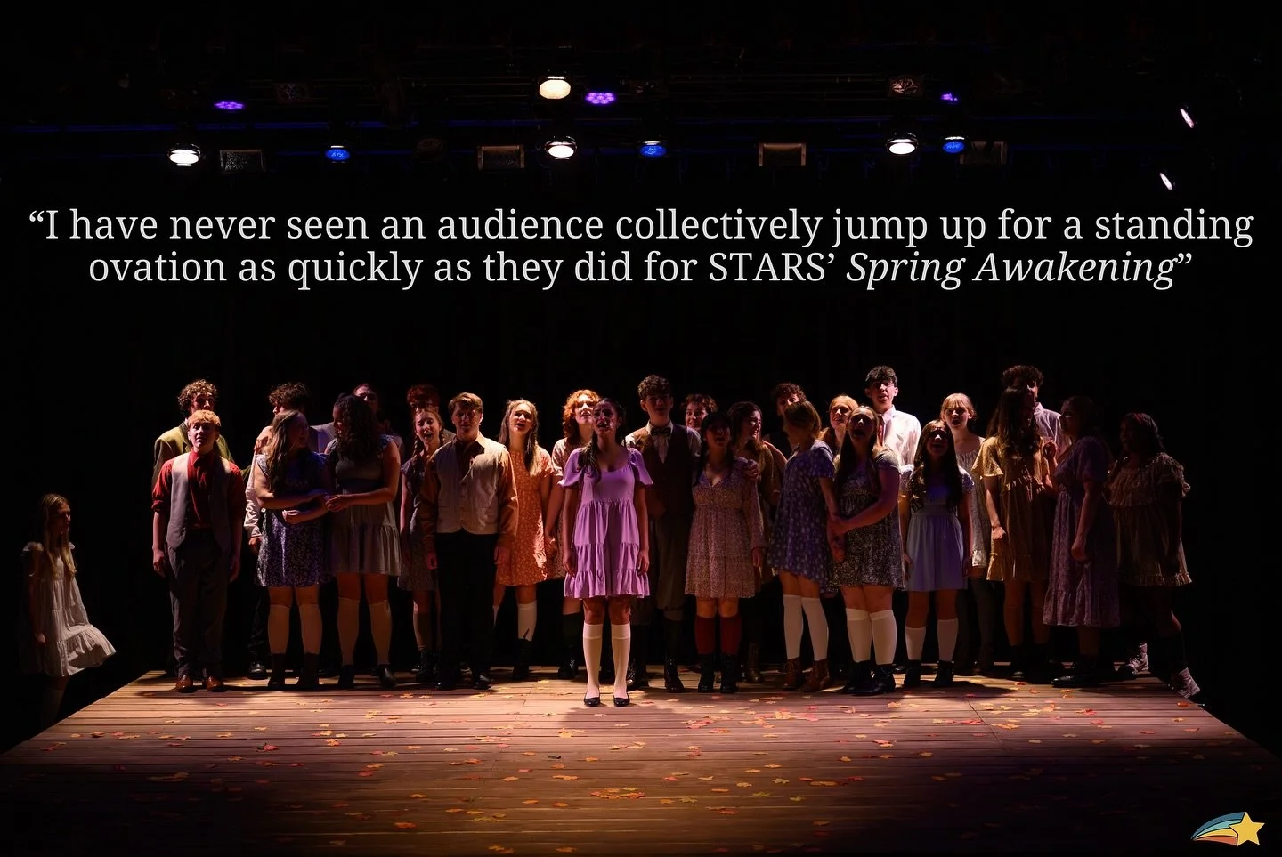 The reviews are in! Audiences loved Spring Awakening! There are less than 50 tickets for our closing performance tonight- get them before they&rsquo;re gone!

📸: @heatherreganphoto