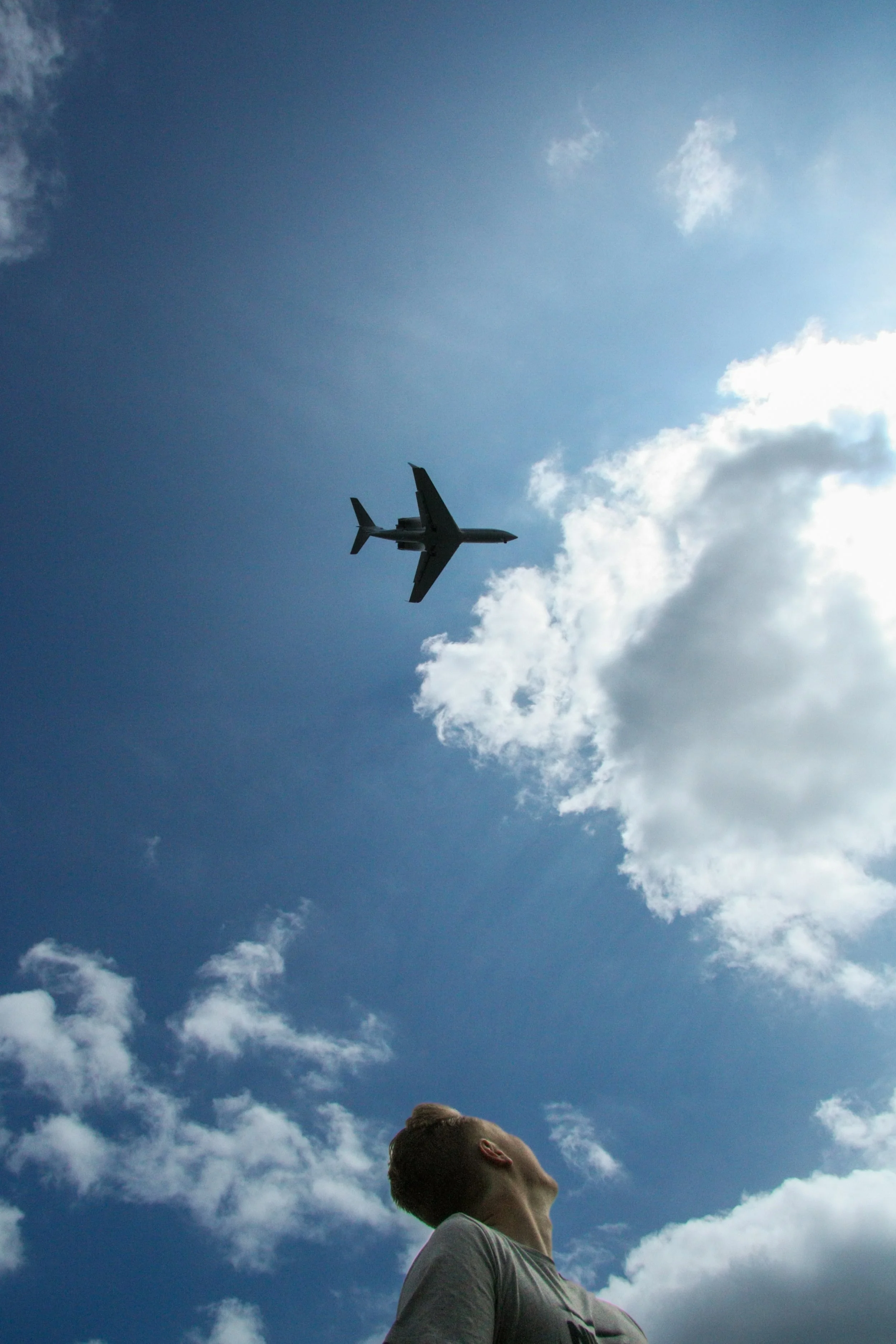 ‘Objects in the sky are closer than they appear.’  #bluesky #gulfstream #schipholairport