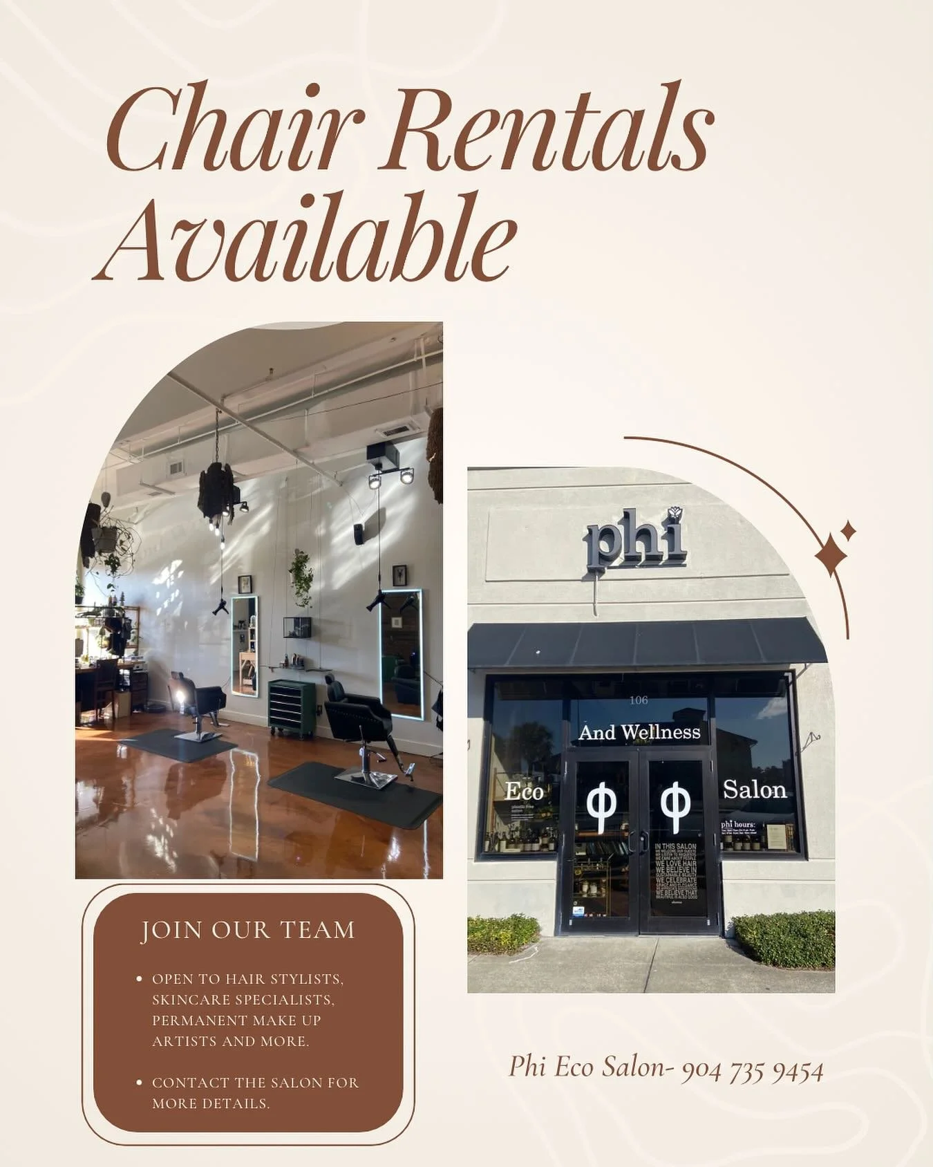 Chair rentals available. Come join our awesome team at Phi Eco. 

#chairrentals #hiring #jax