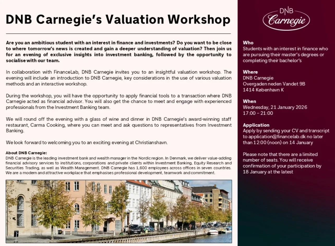 DNB Carnegie’s Valuation Workshop