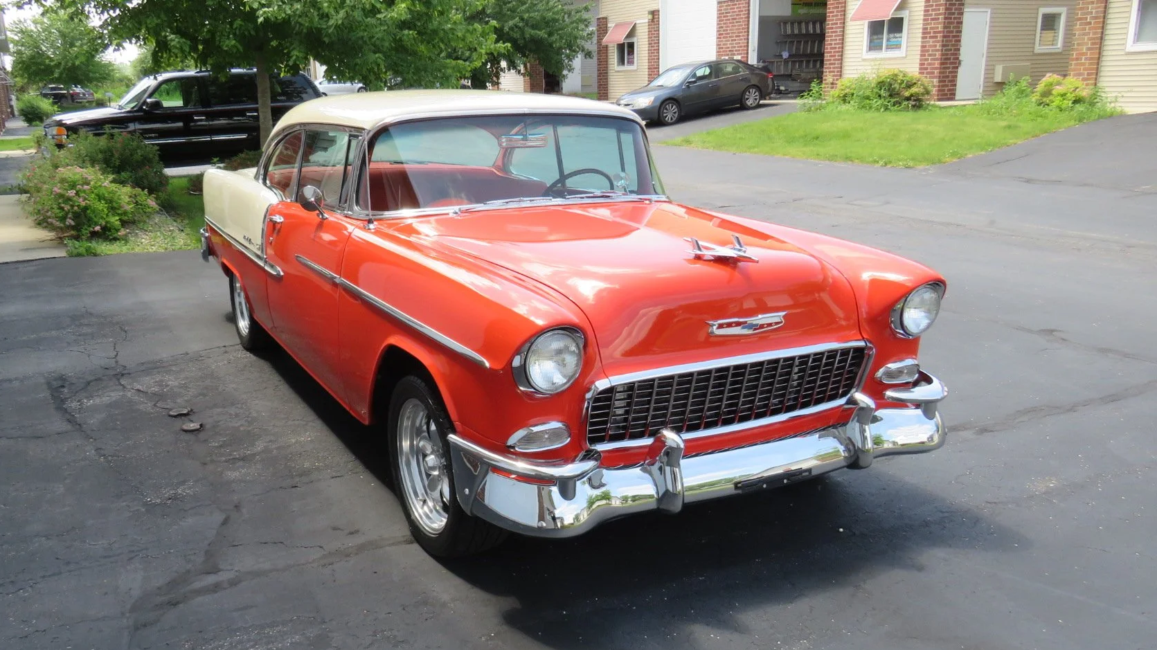 1955 Chevrolet Bel Air received a paint enhancement, wheel polish and C6 Diamond ceramic protection. 