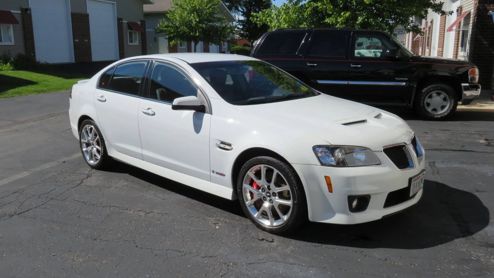 81,000 mile 2008 G8 GXP was treated to added gloss and easier cleanup with a decontamination wash with ceramic sealant application