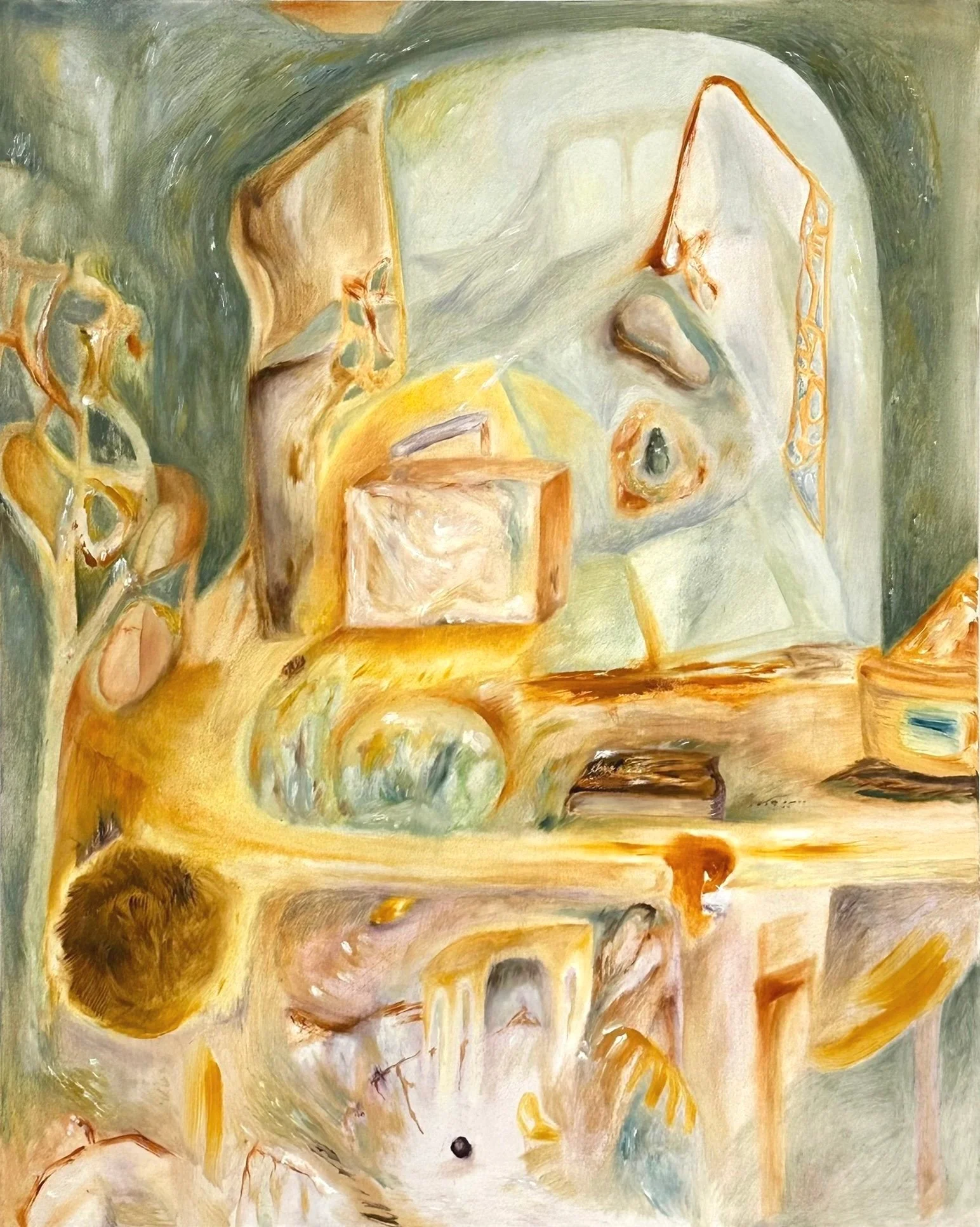 To Whirl, 
2024,
24" x 30",
Oil on canvas