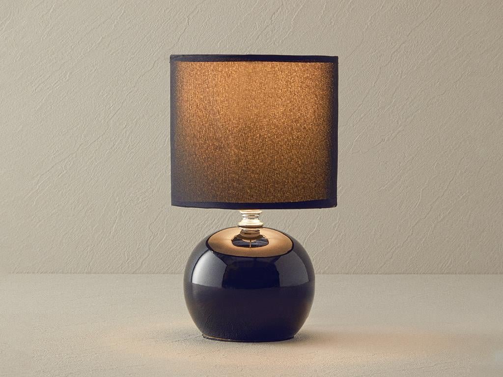 Black Pansy Porcelain Lampshade