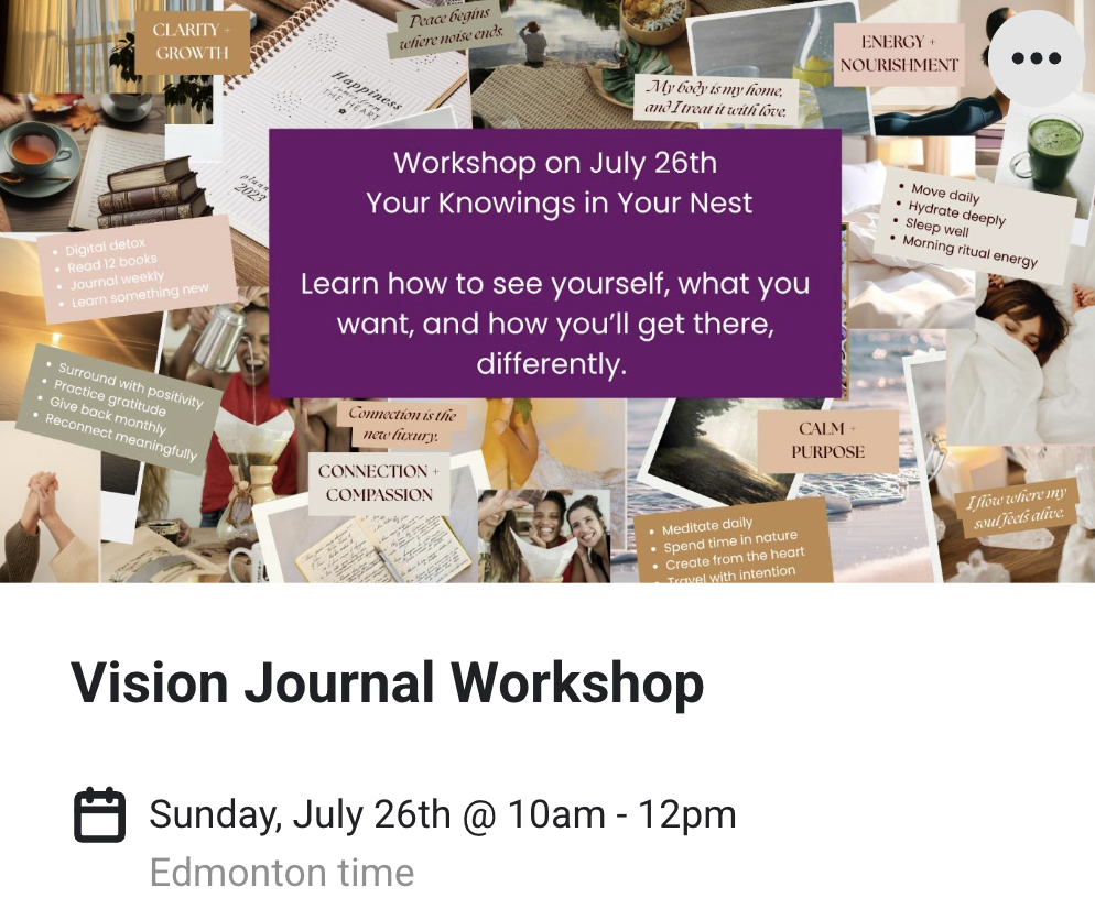 Vision Journal Workshop 
