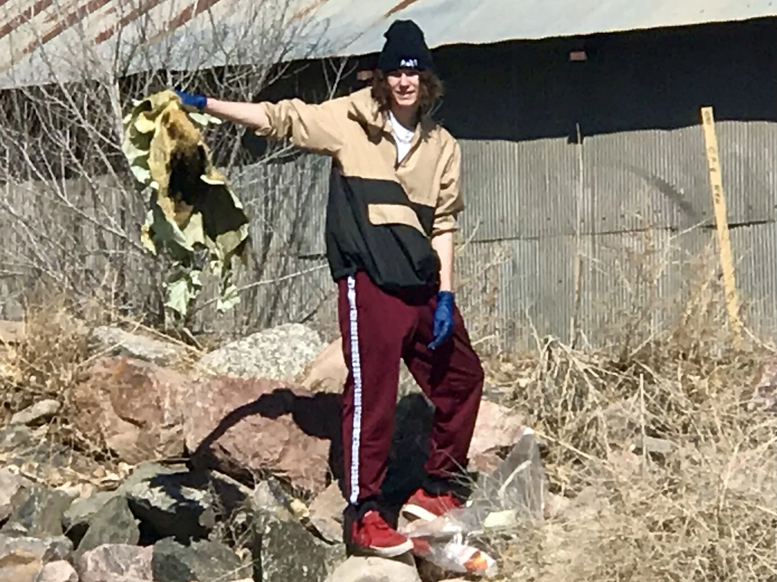 Ashton Welch at the RG RIO  river clean-up in 2021