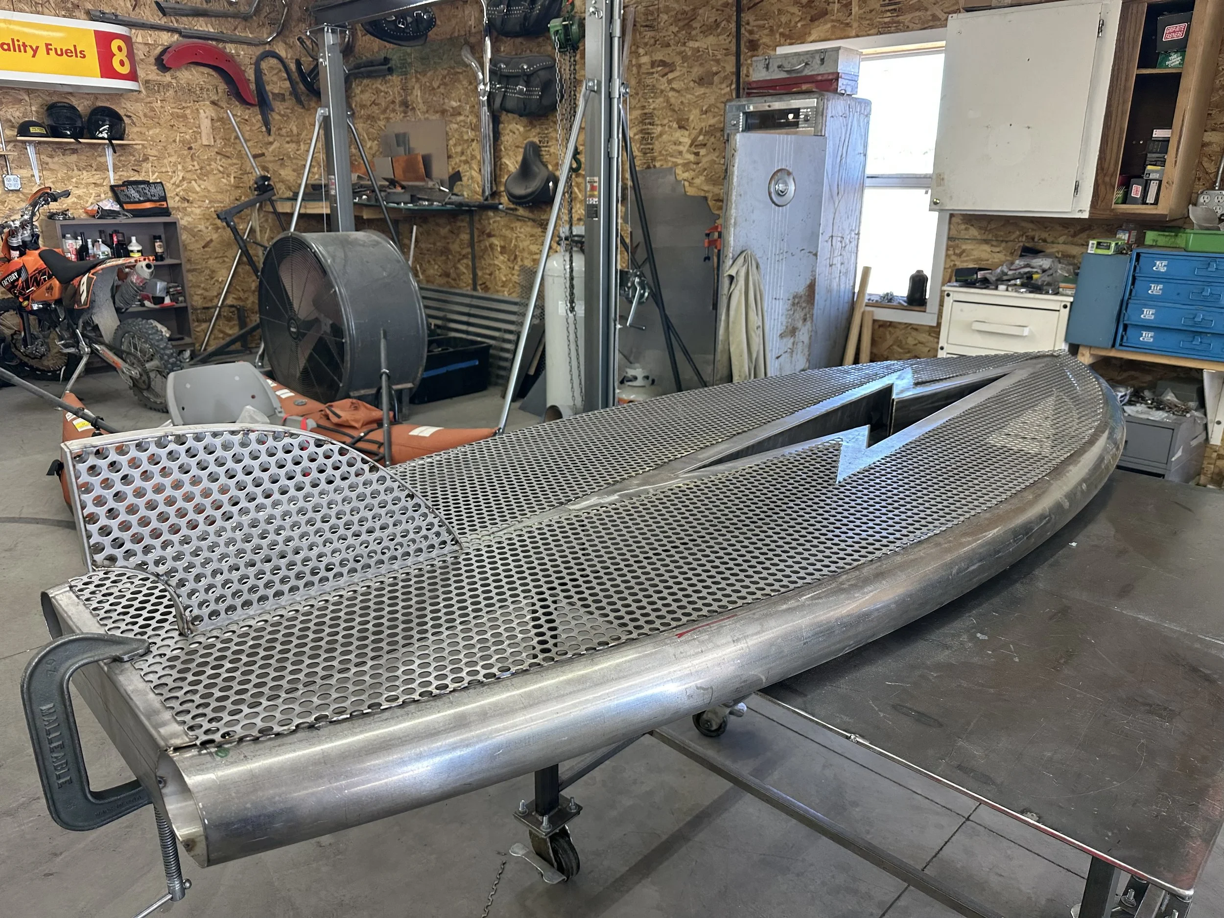 The Surfboard nearing completion