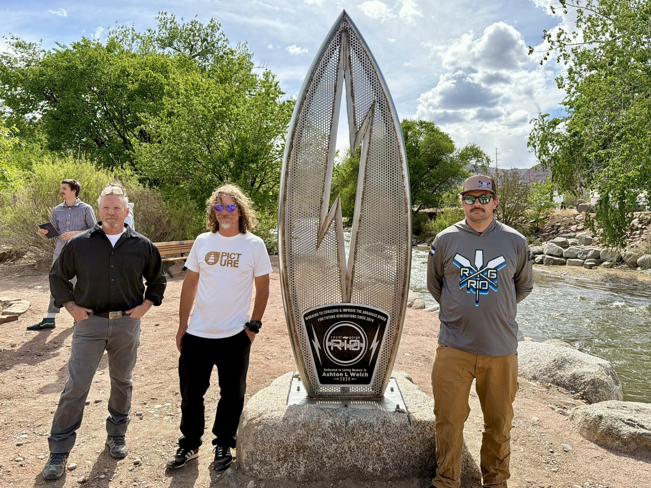 From left to right; Bruce Lemoine, Martin Welch, and Chris Moffett