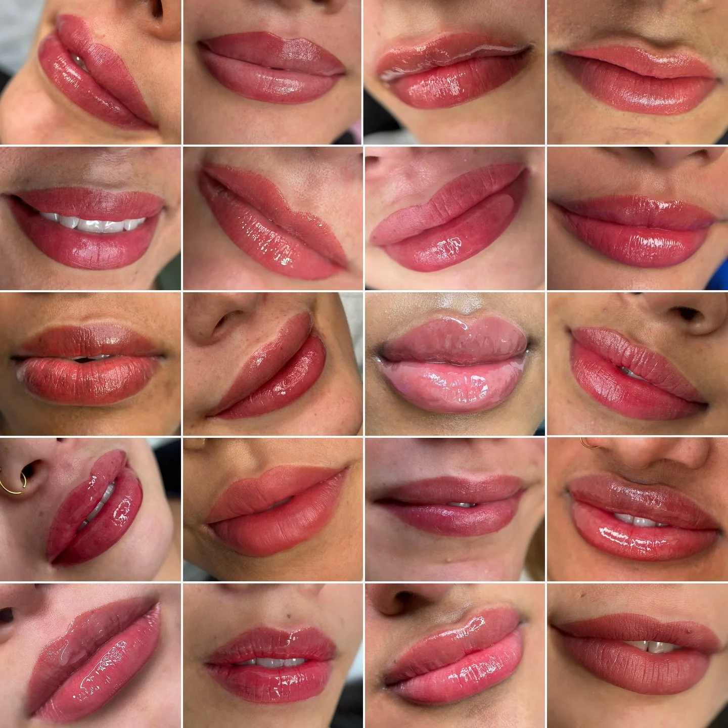 Lip blush tailored to every unique pout 💋

Your starting colour, shape, and desired outcome all play a role, which is why every lip blush is completely customized.
Every set you see here was customized different for their tones, lip shapes, and goal