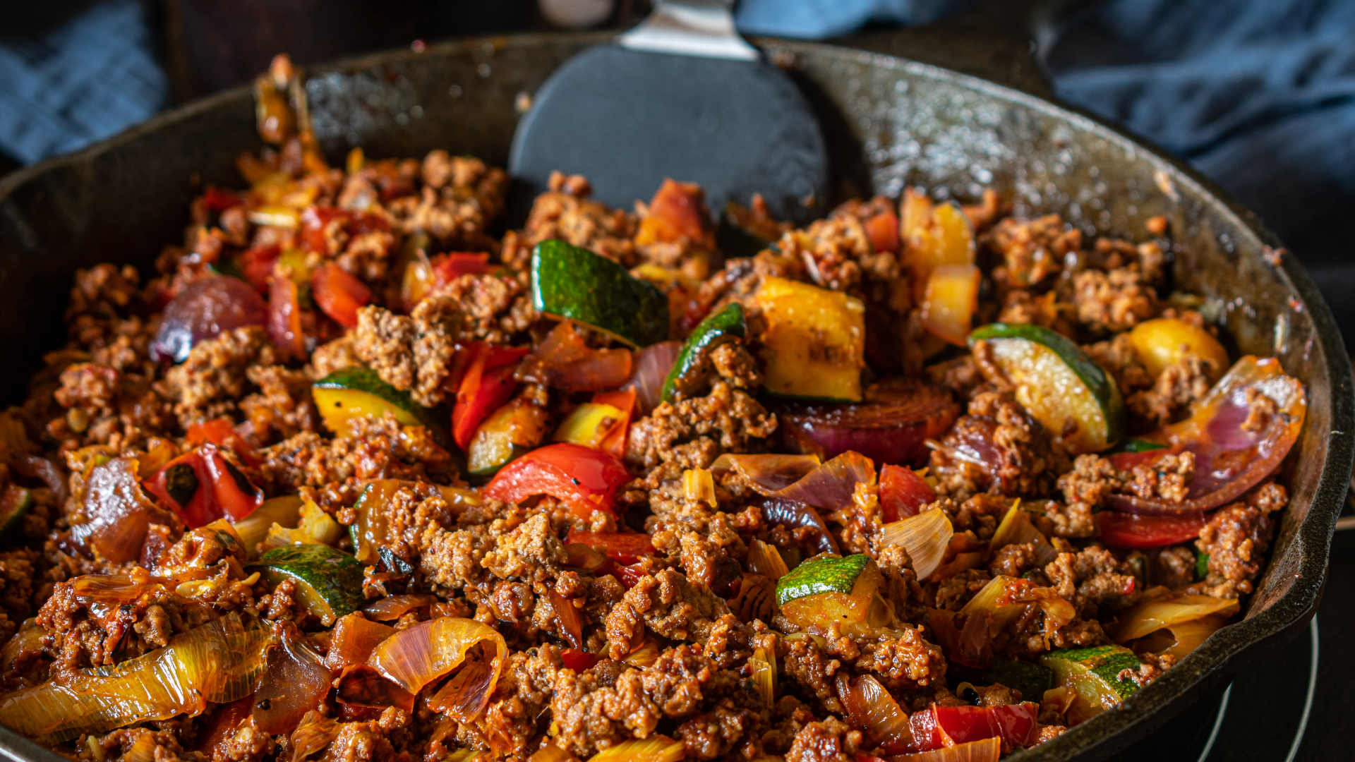 One-Pan Garlic Herb Ground Bison