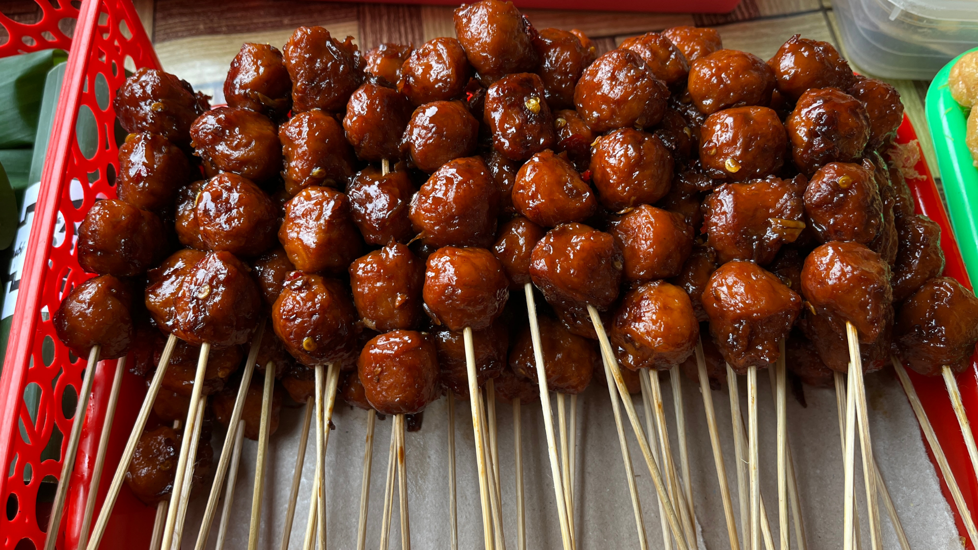 Honey Garlic Bison Meatballs
