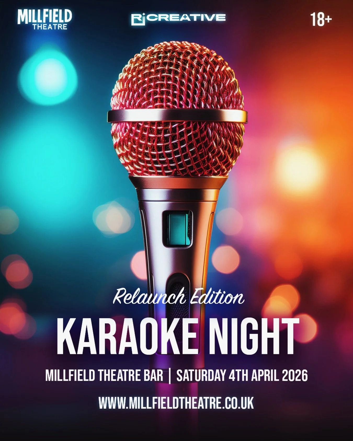 Karaoke Party - Relaunch Edition ✨🎤

Join us for a night of pure vibes as we celebrate the Millfield Theatre Relaunch! Sing your heart out to your favourite hits with our in-house DJ spinning all the tunes 🎶🔥

Enjoy tasty Caribbean food on the nig