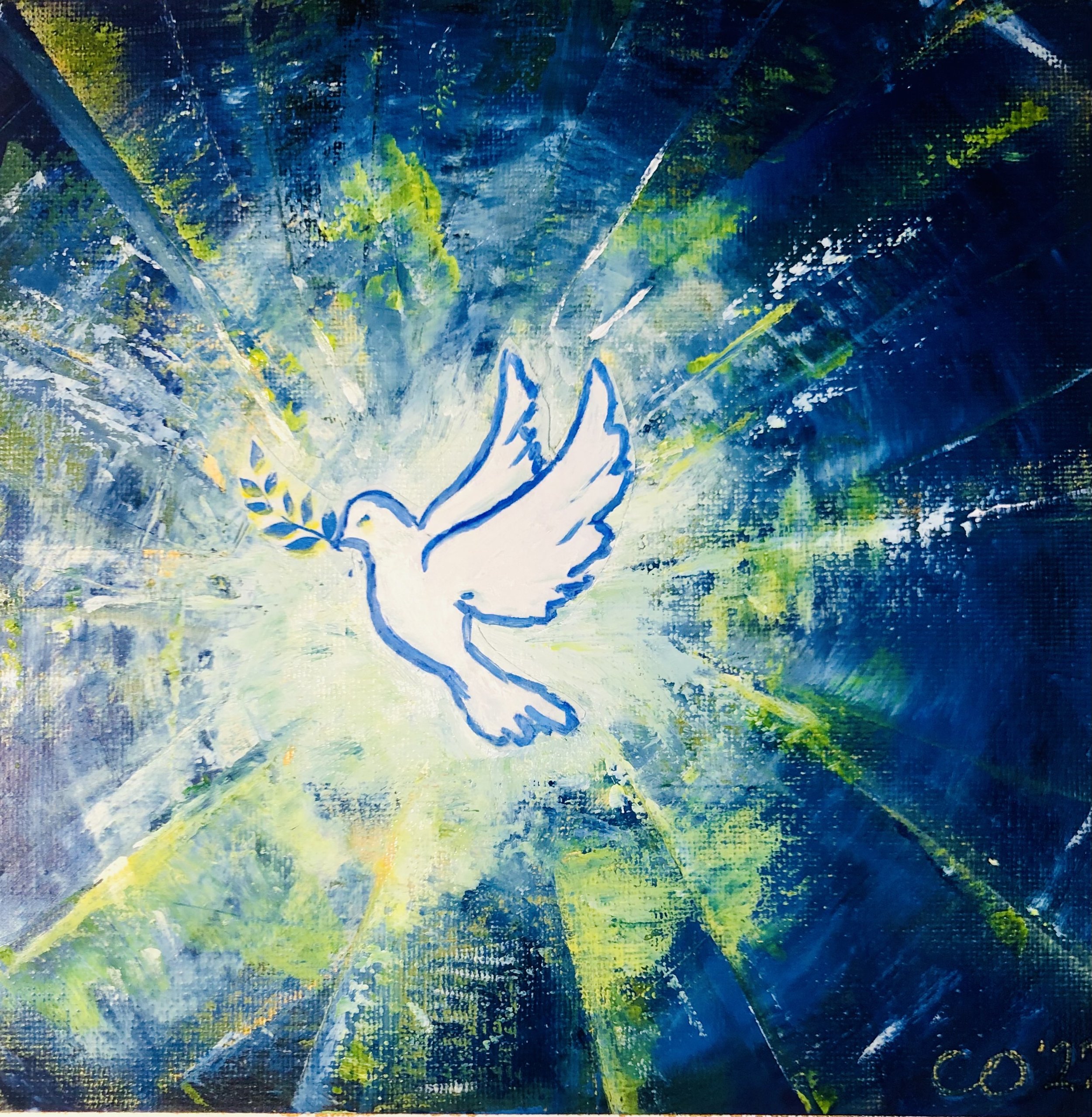 Peace - Acrylic on wood