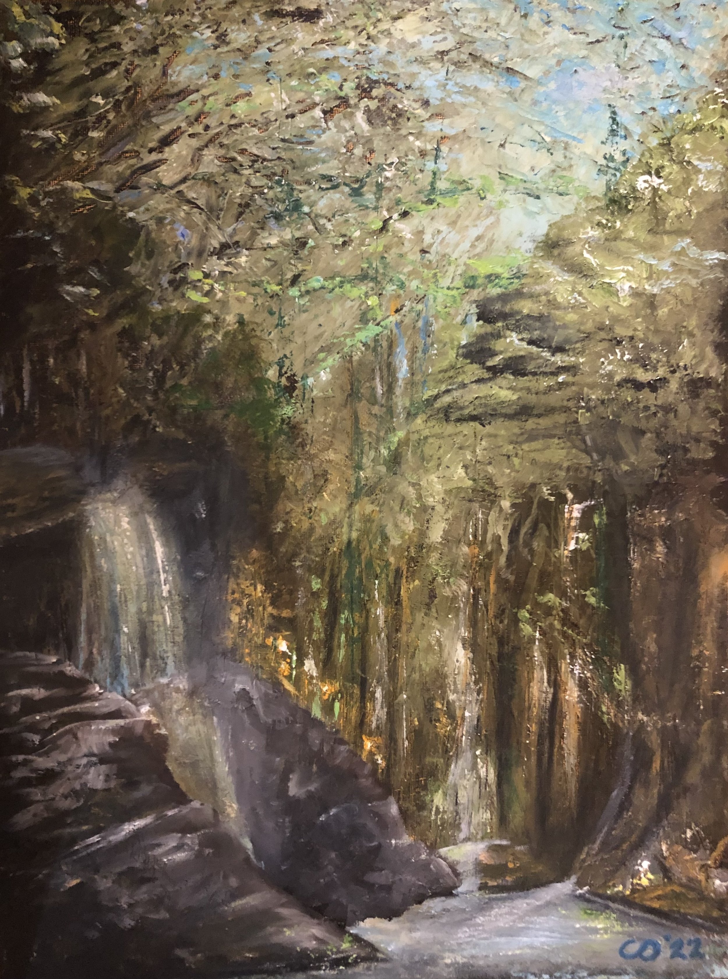 Magical Glade - Mixed media
Commissioned as a retirement present for ' a secret magical fairy glade.'