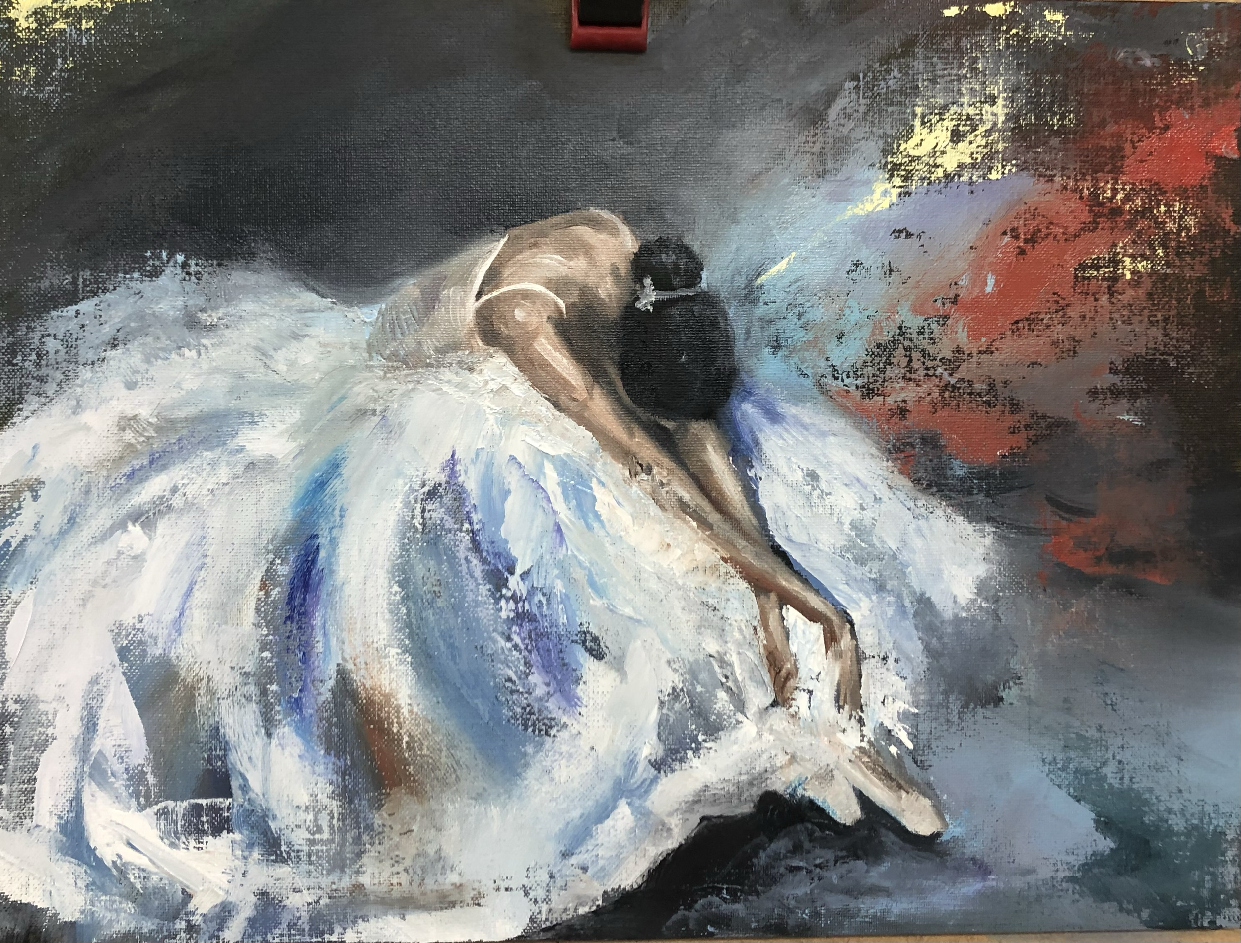 Ballerina - Oil on board