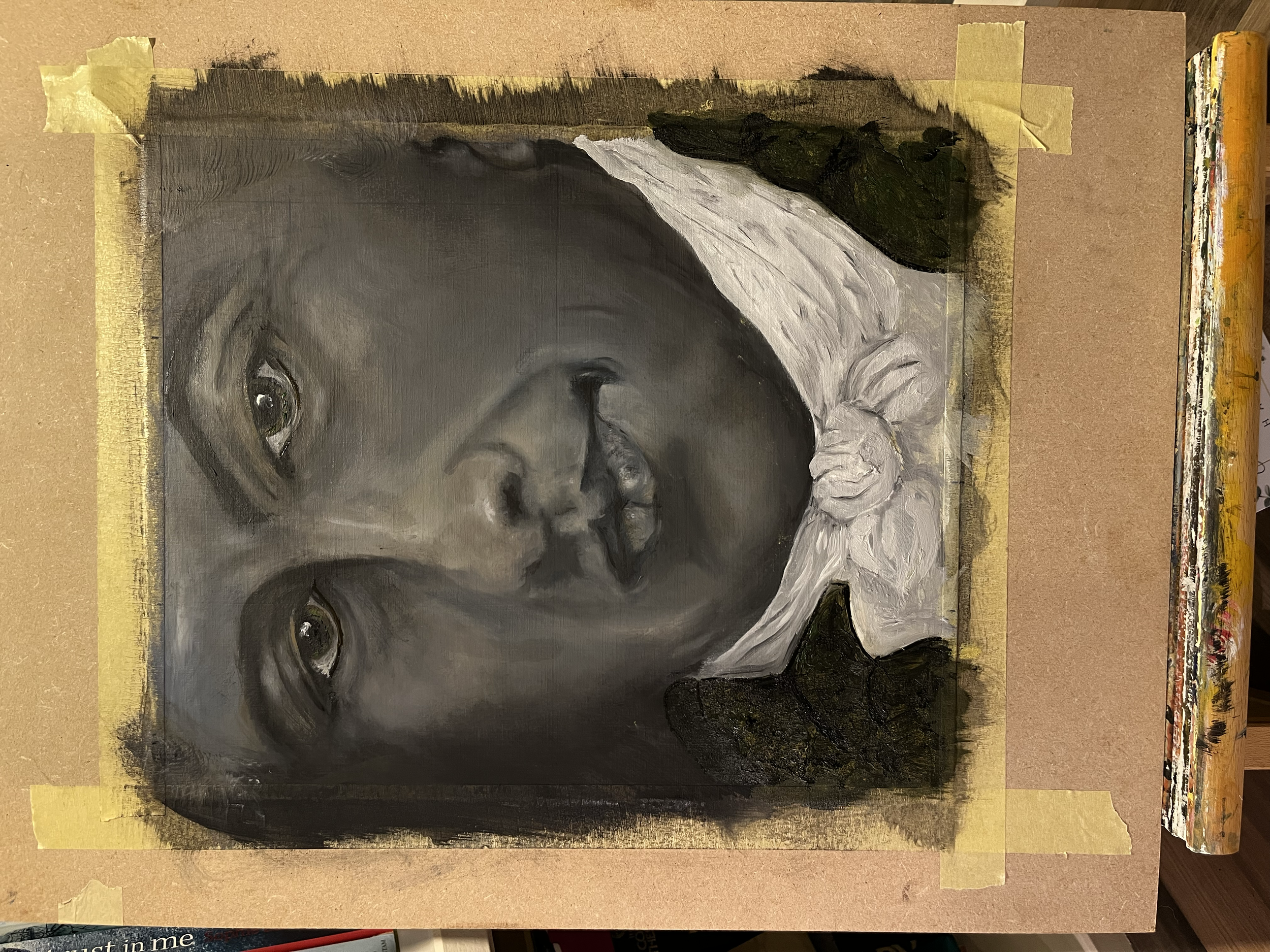 Edward Jenner - Oil on board
Commissioned by The Jenner Project for bicentenary celebration.