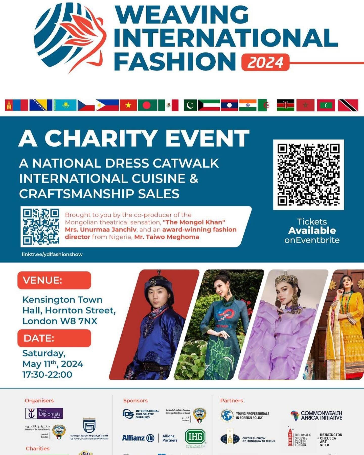 Join us for a Cultural Extravaganza at the Diplomatic Multicultural Fashion Show &ndash; a charity event! 🥻👘💃🏻

Explore a world of fashion and culture at a stunning showcase of international fashion design at the Inaugural Fundraising Event hoste