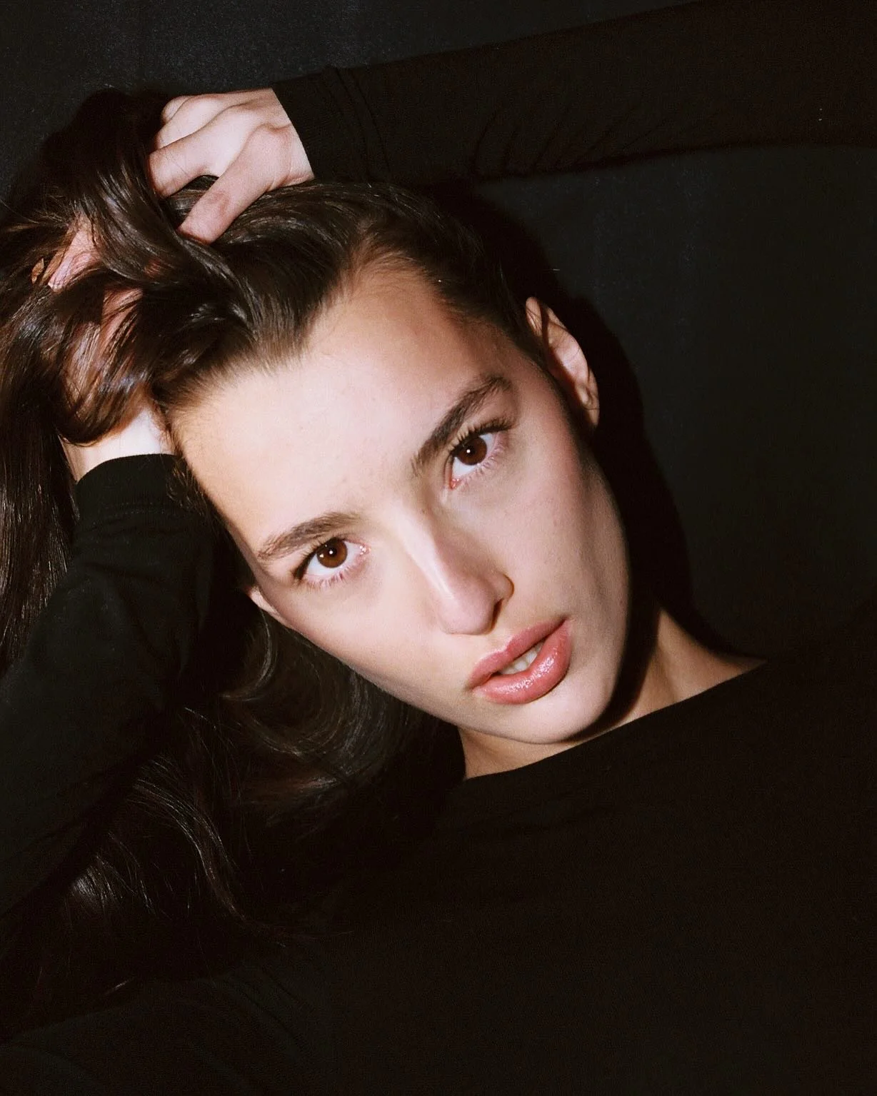 portraits in the east village w/ @haena_rumpf &amp; @juliamariebender 🙂