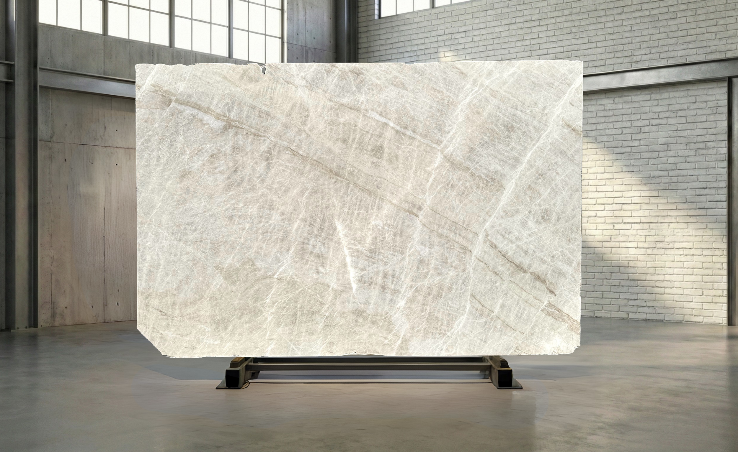 Taj Mahal Leathered Brazilian Quartzite Slab