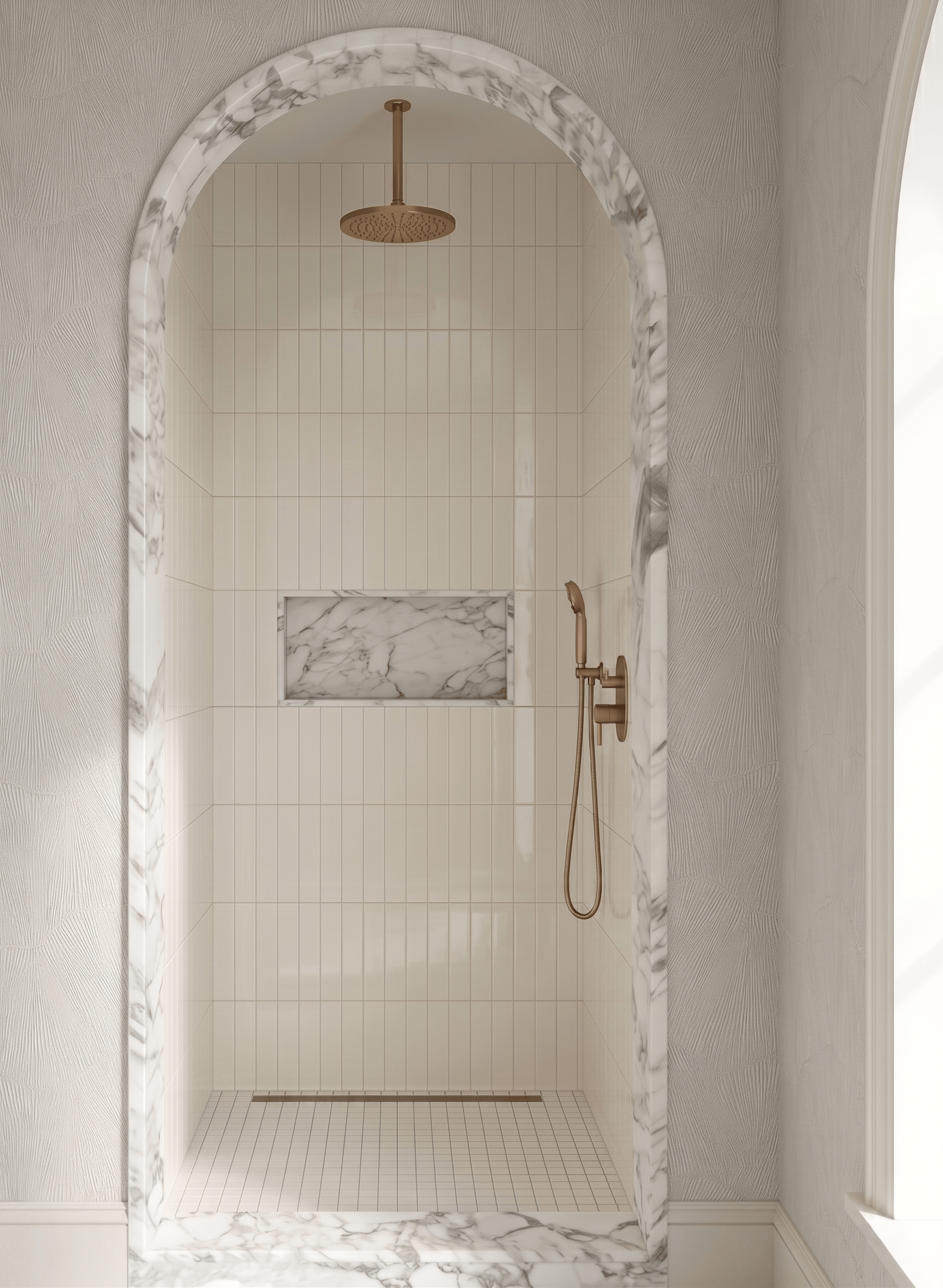 Calacatta Belgia Honed Shower Trim.png