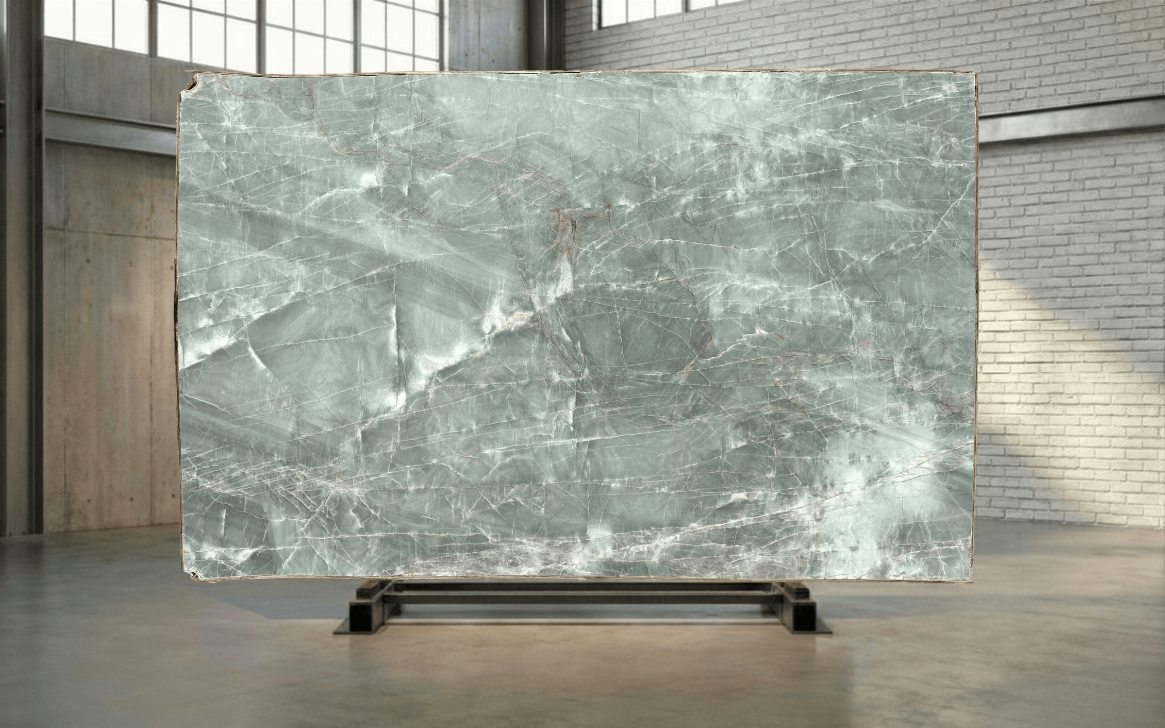 Emerald Green Honed Quartzite Slab
