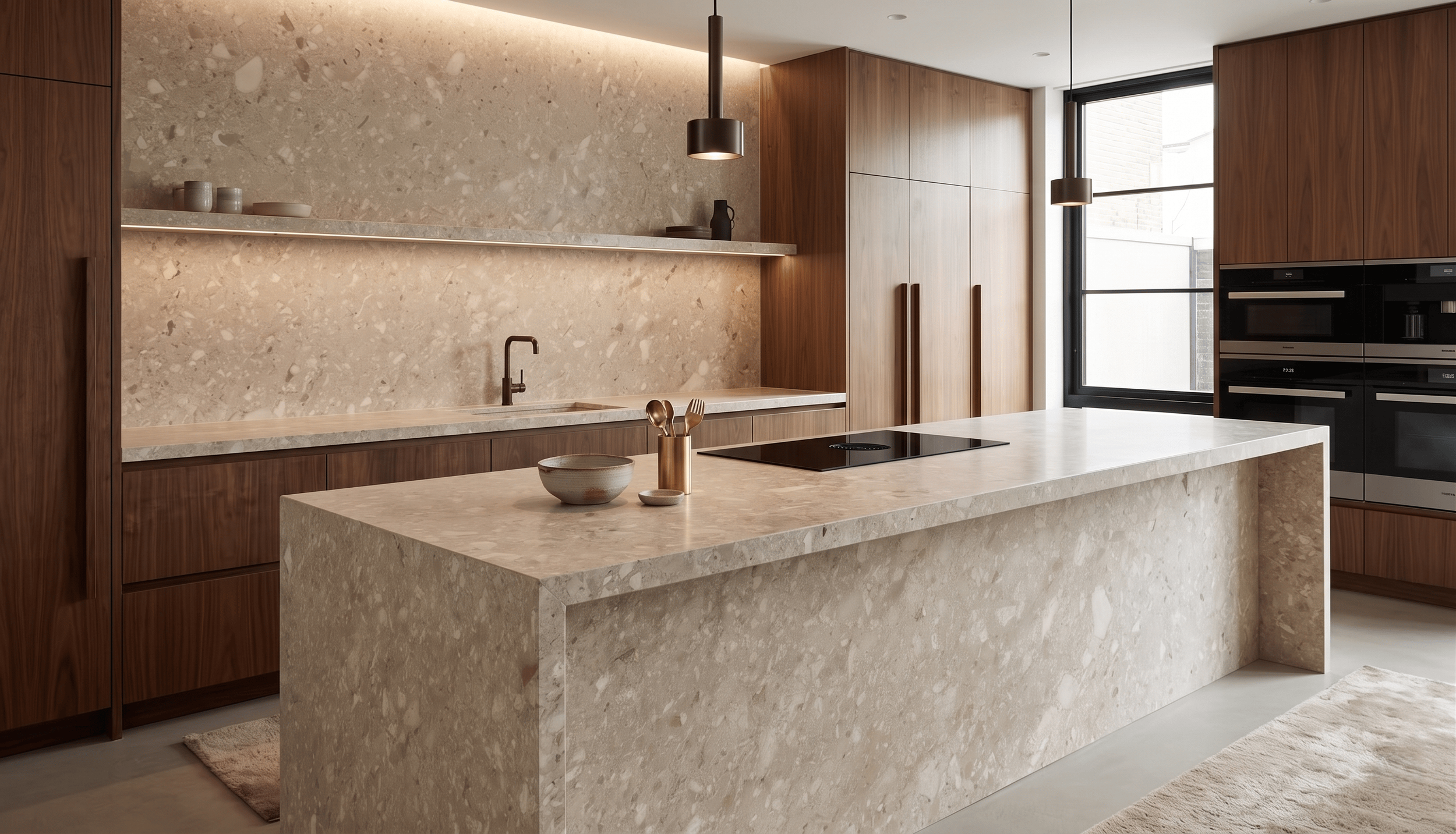 Ceppo Beige Honed Kitchen