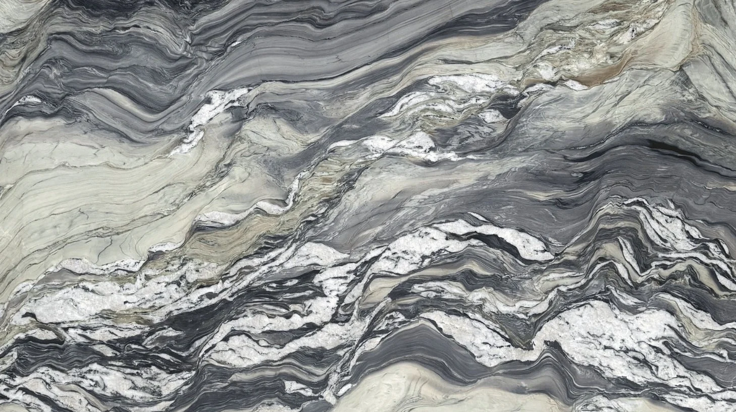 Explosion Blue Polished Quartzite Slab