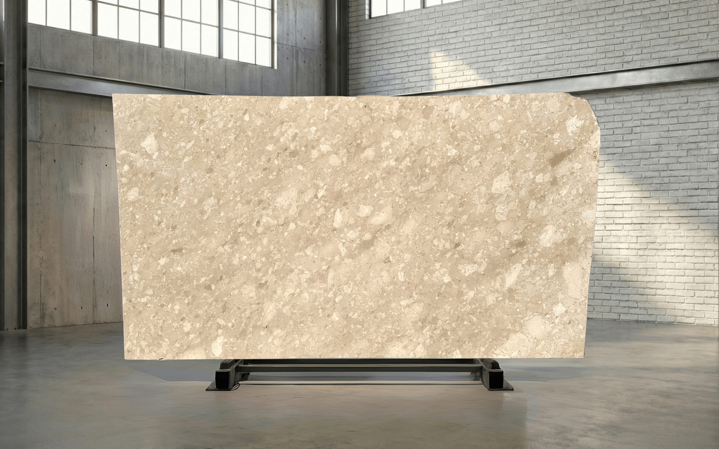 Ceppo Beige Honed Marble Slab