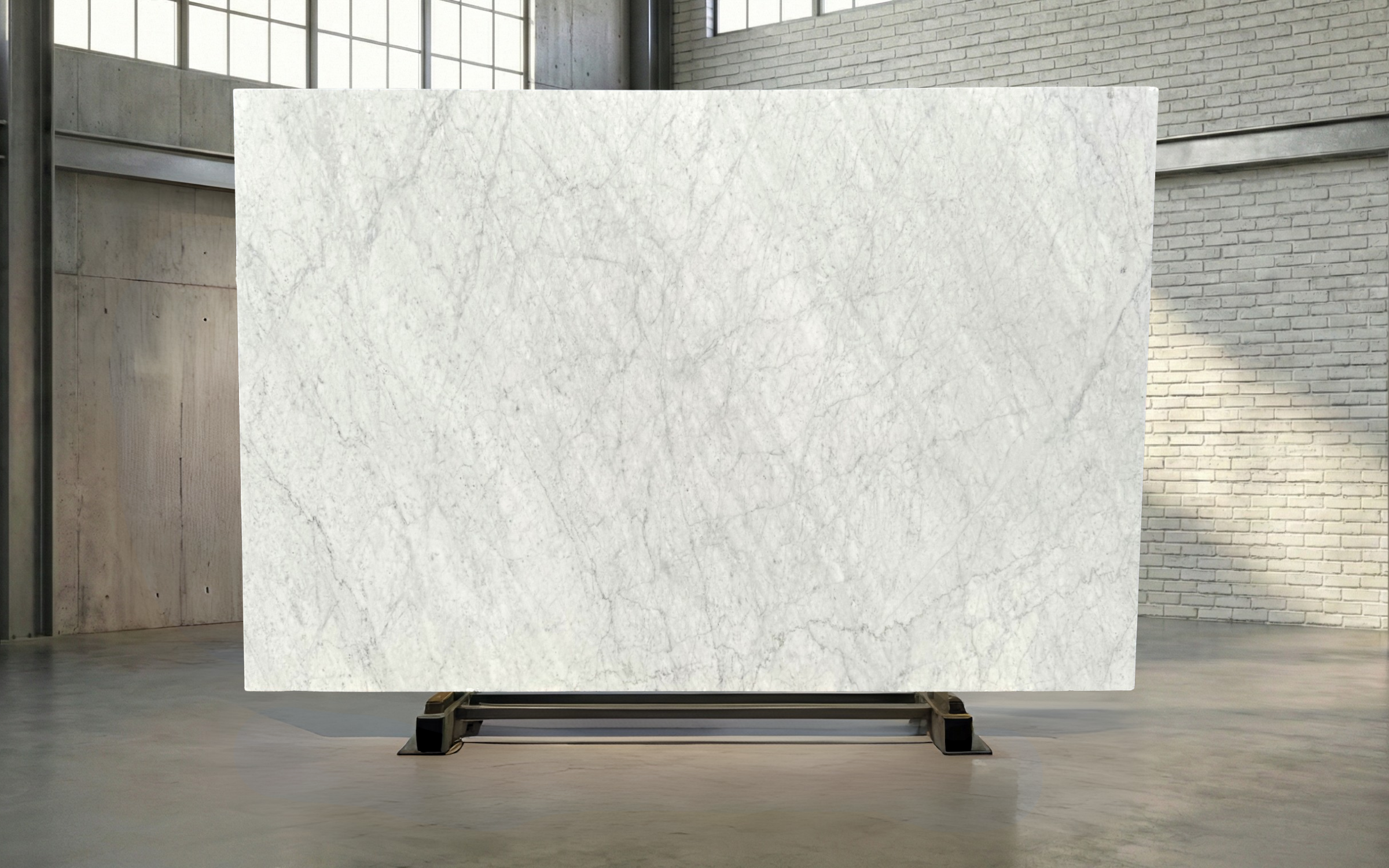 Bianco Carrara Canal Grande Honed Marble Slab