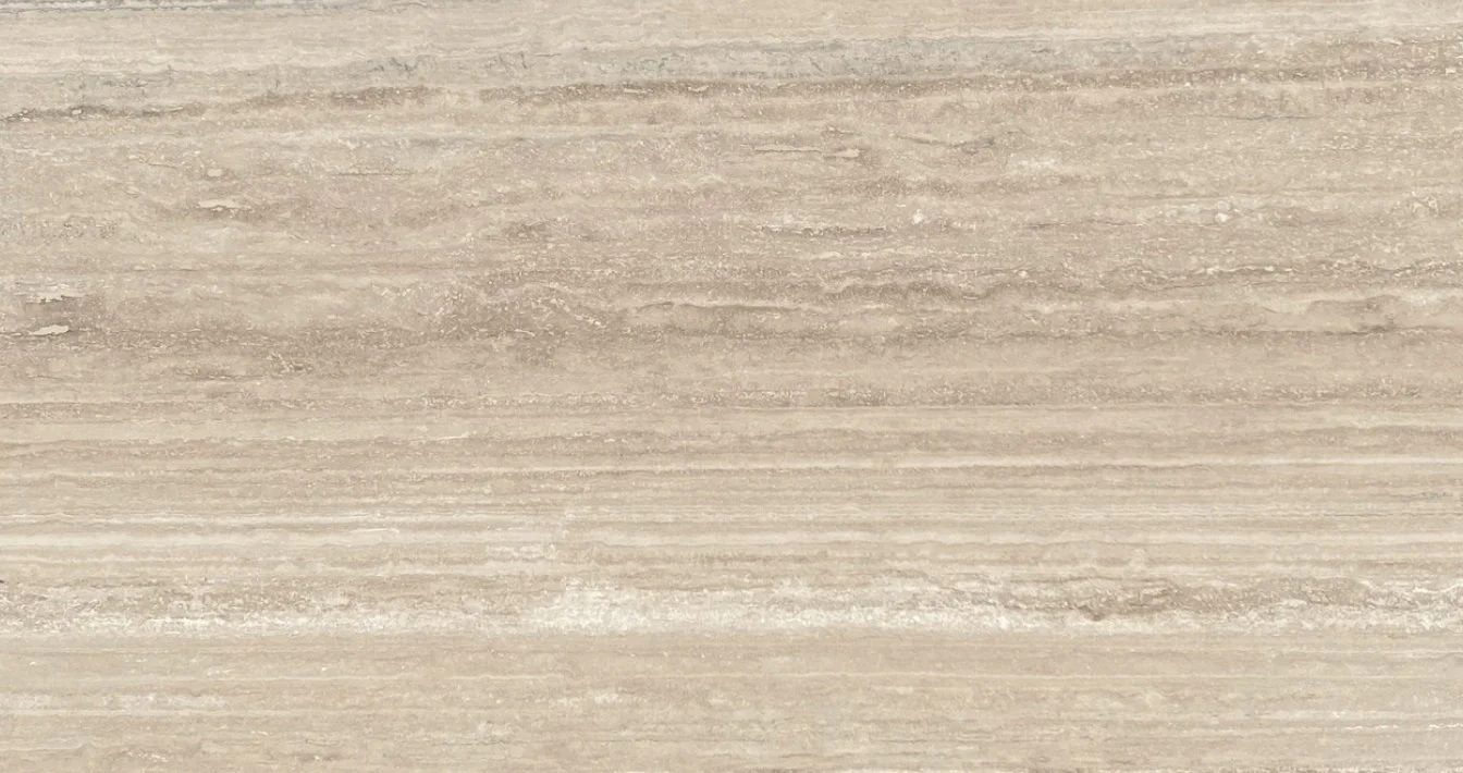 Silver Light Vein-Cut Filled and Honed Travertine Slab