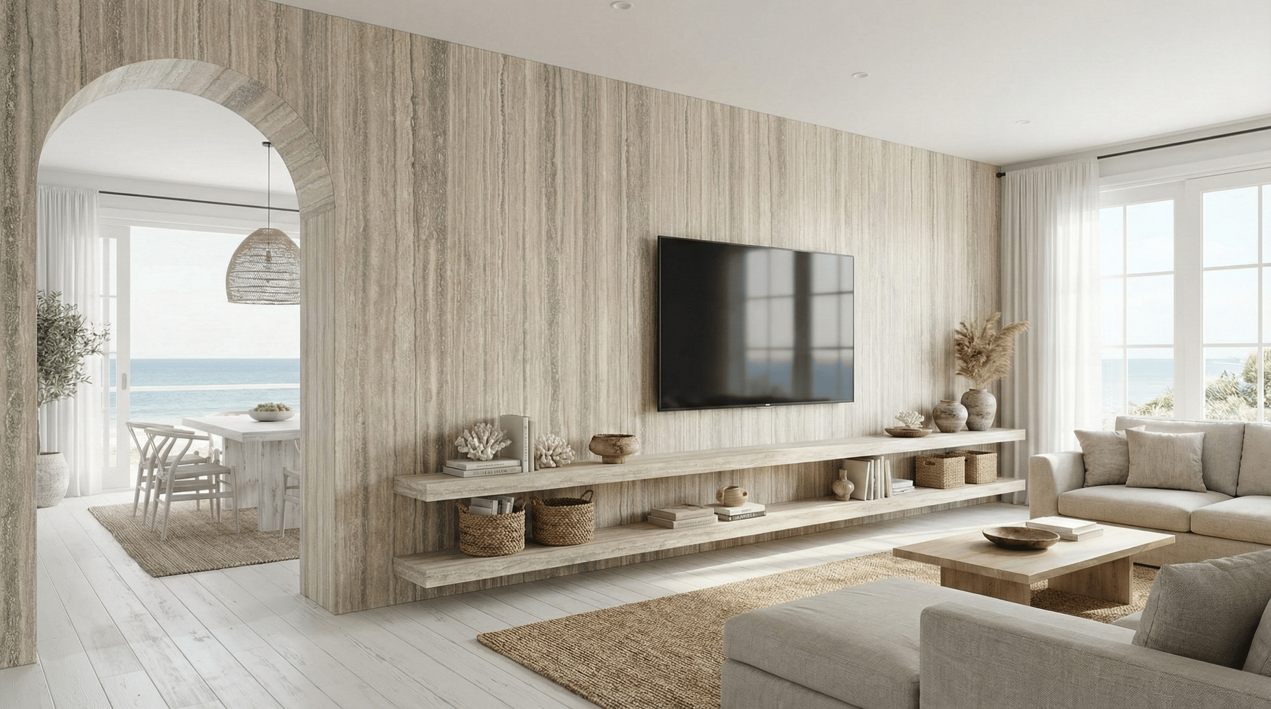 Ocean Silver FH TV Wall