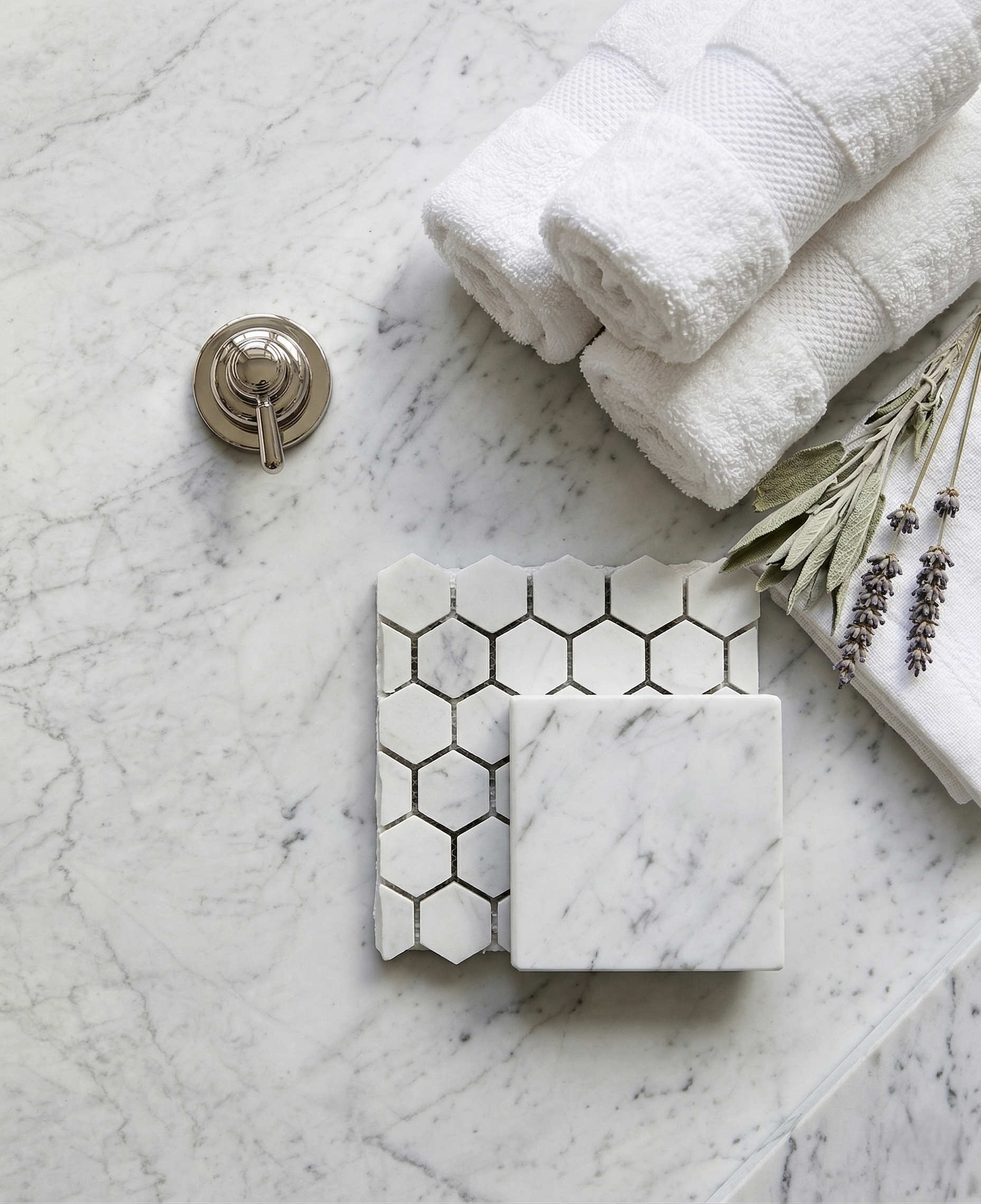 Bianco Carrara Honed Mood Board