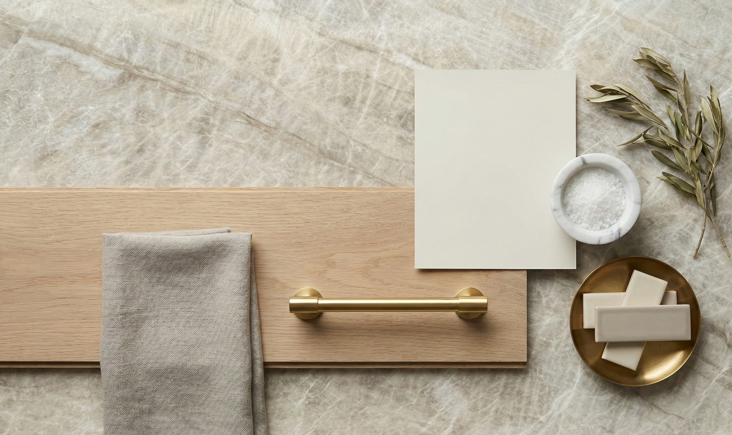 Taj Mahal Leathered Quartzite Mood Board