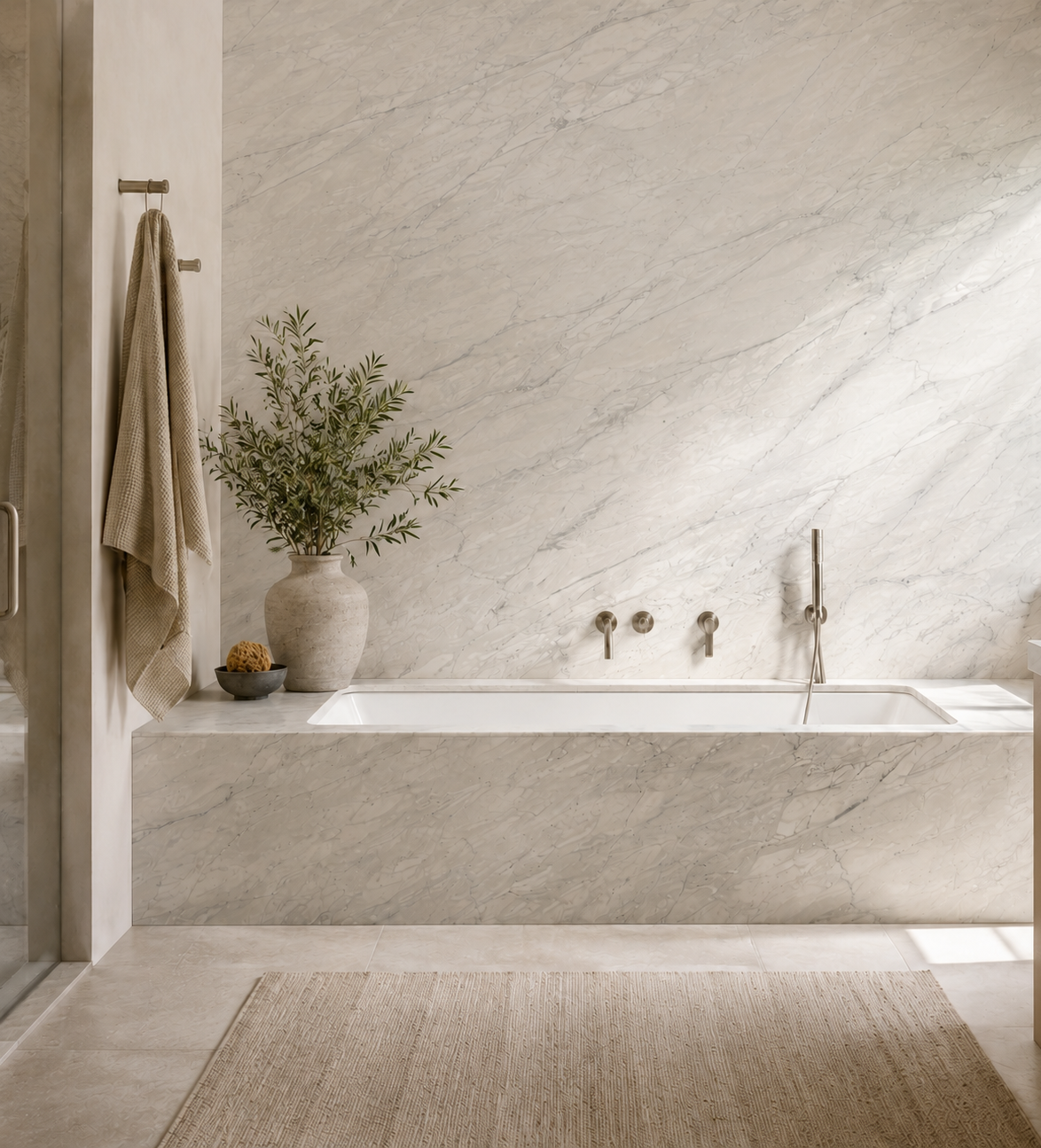 Calacatta Cremo Delicato Primary Bath