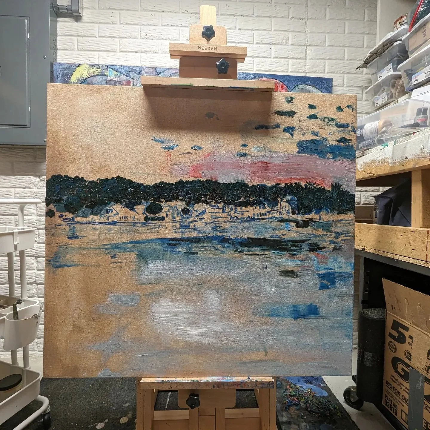 Starting something new. A scene in Pentwater, Michigan