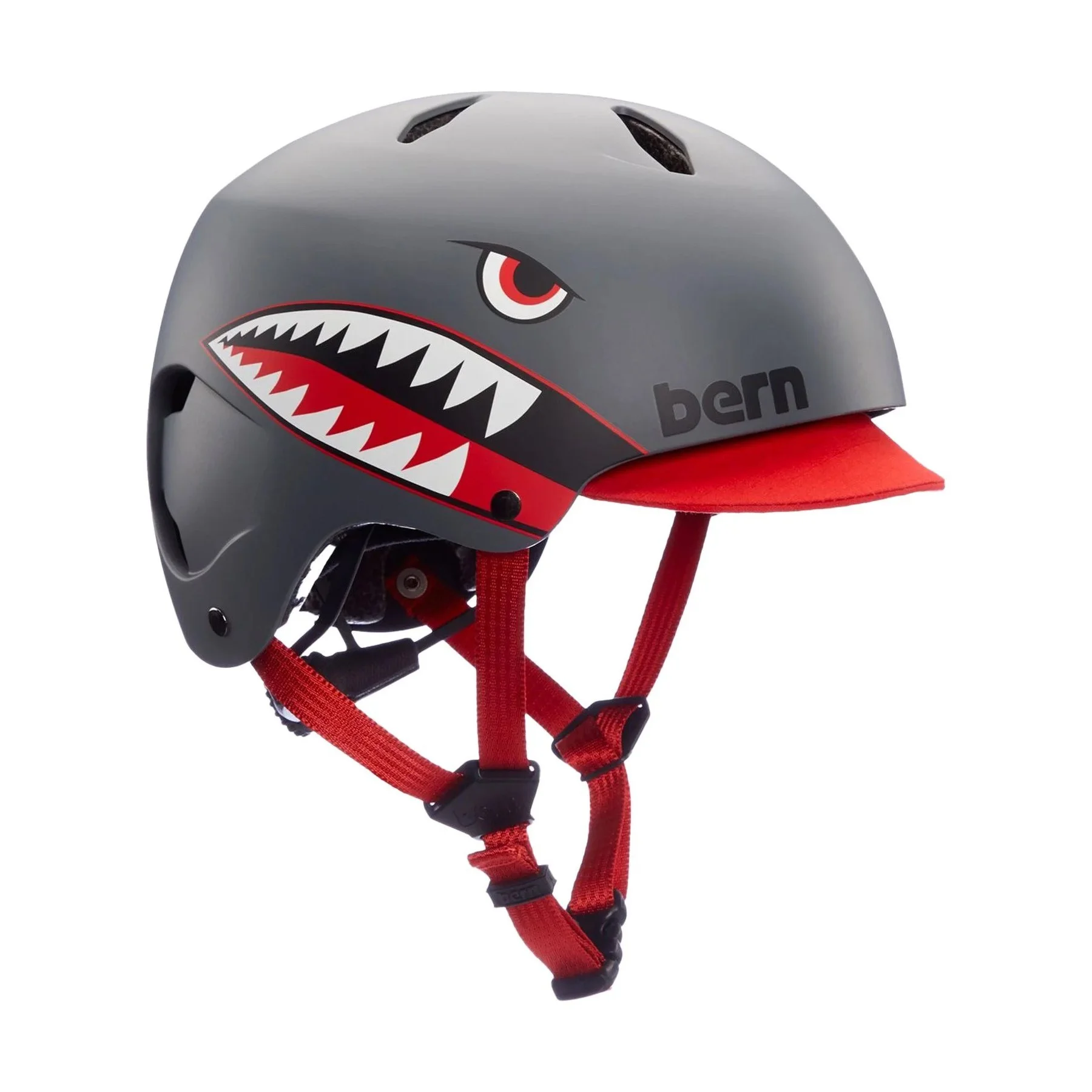 bern nino jr bike helmet DVRT DVRT / XS/S / Matte Black The soft flip visor adds a touch of style Bern Nino 2.0 Junior Bike
