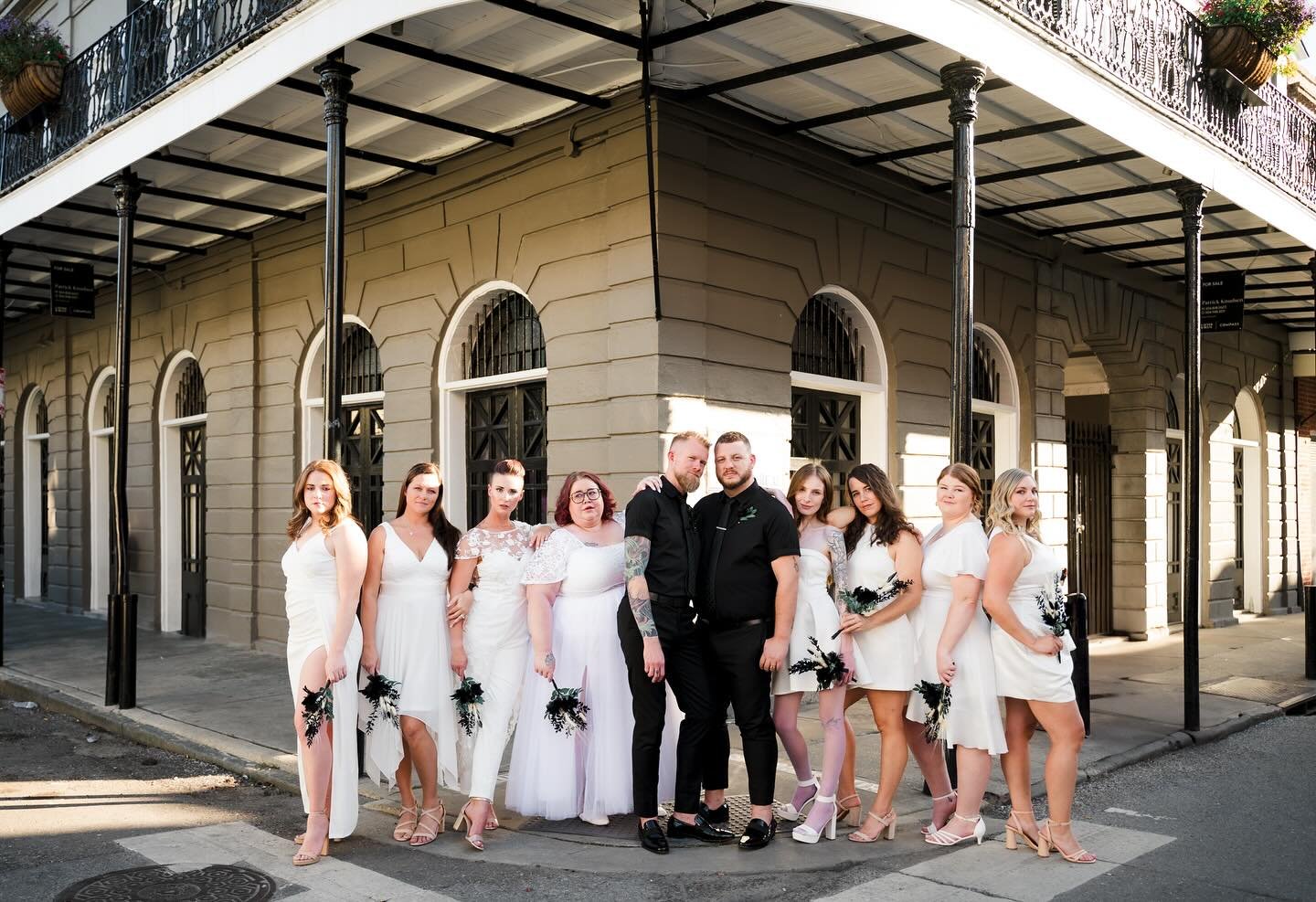 When the whole squad is fabulous! Congratulations to Jason and Aaron! 💍 10/04/24
.
.
.
.
.
.
.
.
#neworleansphotographer #wednola #onetimeinneworleans #visitneworleans #neworleanselopement #neworleanslgbtqphotographer