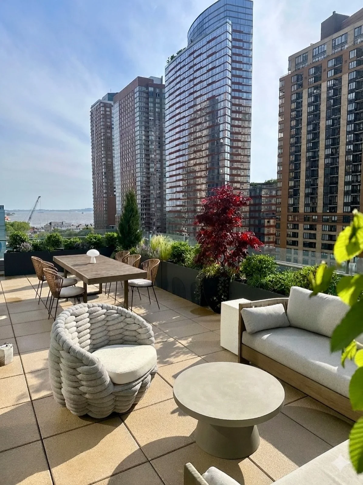 On a beautiful day like today, it felt right to revisit one of our favorite outdoor moments 🤍

Our Urban Terrace project from last year&mdash;designed as a quiet escape above the city, where soft textures meet clean lines and every detail invites yo