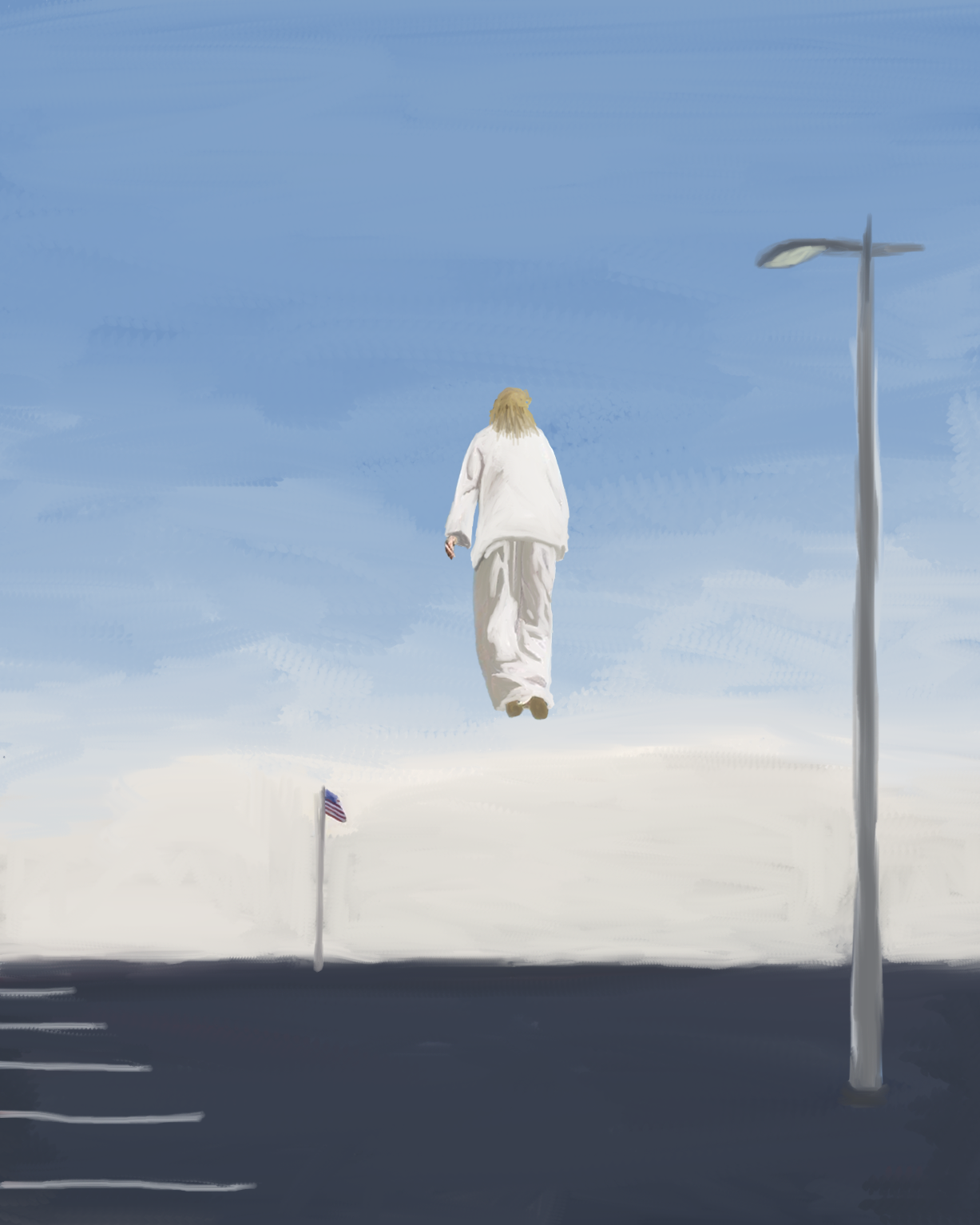 "GOD SAVE ME FROM THE CORPORATE WASTELAND"